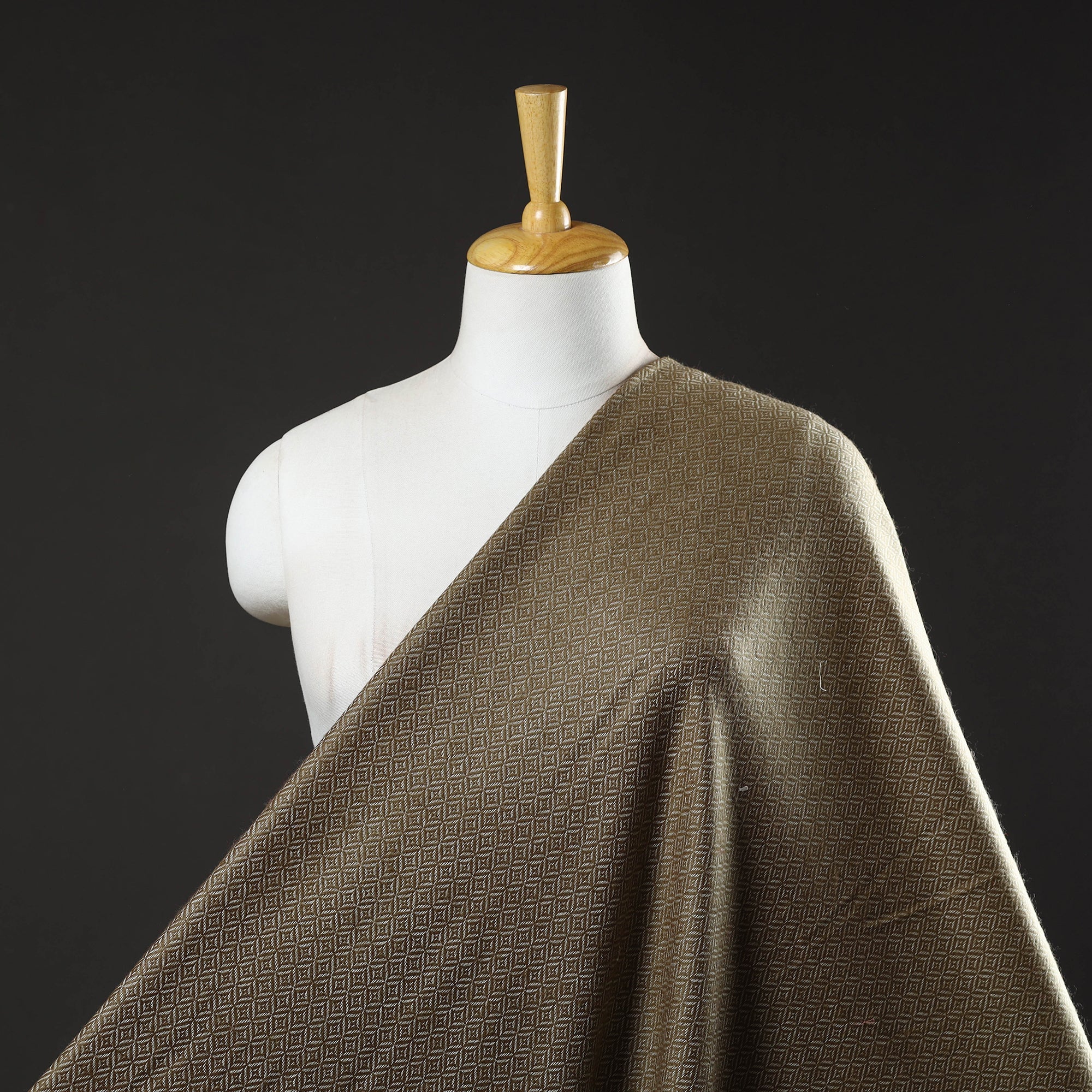 ITOKRI CRAFTS INITIATIVE Brown - Acrylic Fine Wool Fabric 29 - view 2
