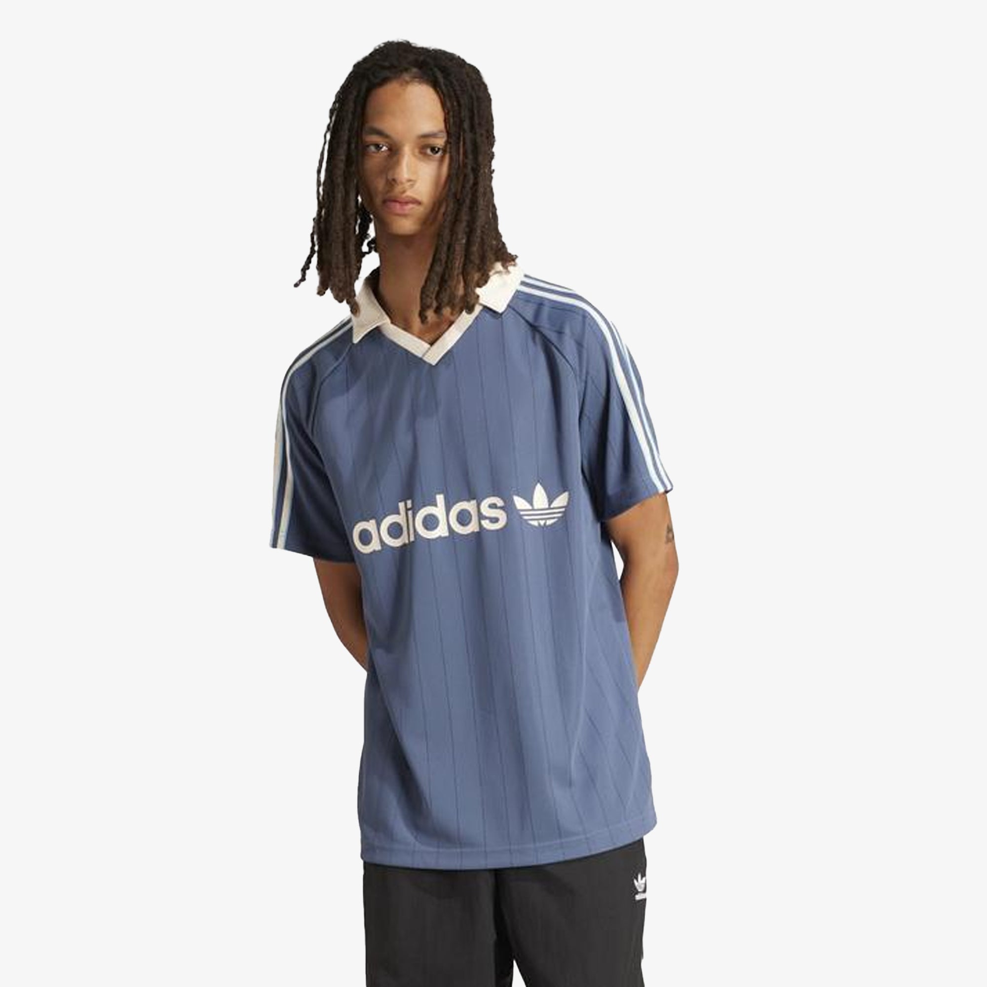 Pinstripe jersey preloved – Adidas Originals | PINSTRIPE JERSEY { PRELOVED INK