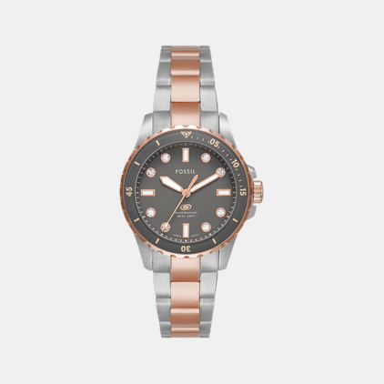 Fossil Blue Dive Women Quartz Grey Dial Analog Stainless Steel Watch ES5348 - view 2