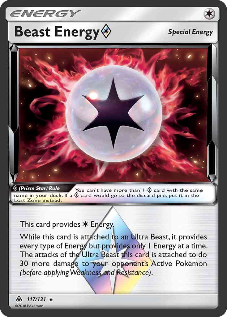 Rare holo sm6-117 – Pokémon Beast Energy ◇ - 117/131 - Rare Holo [sm6-117] [Holo]