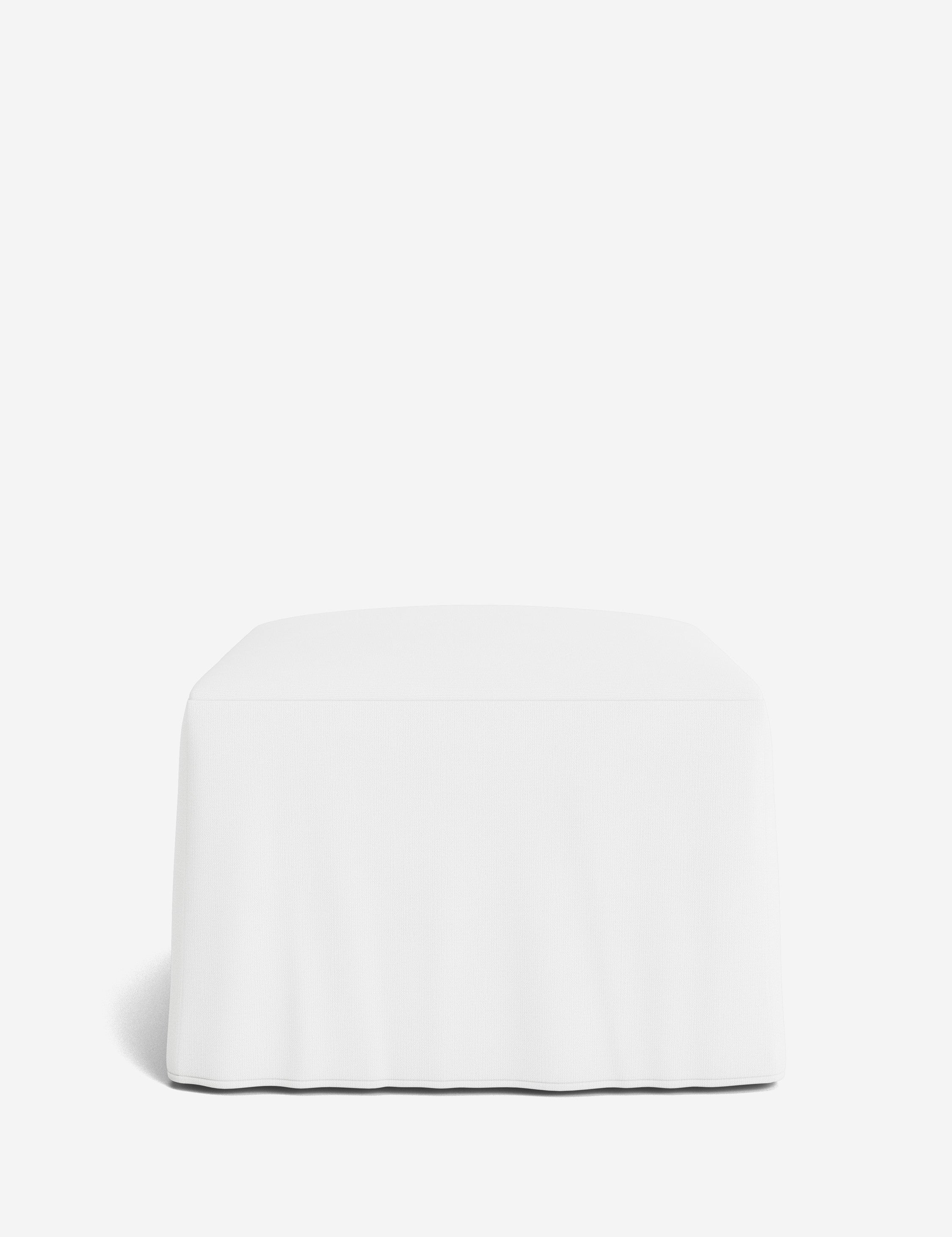Lulu and Georgia Portola Slipcover Ottoman - view 139