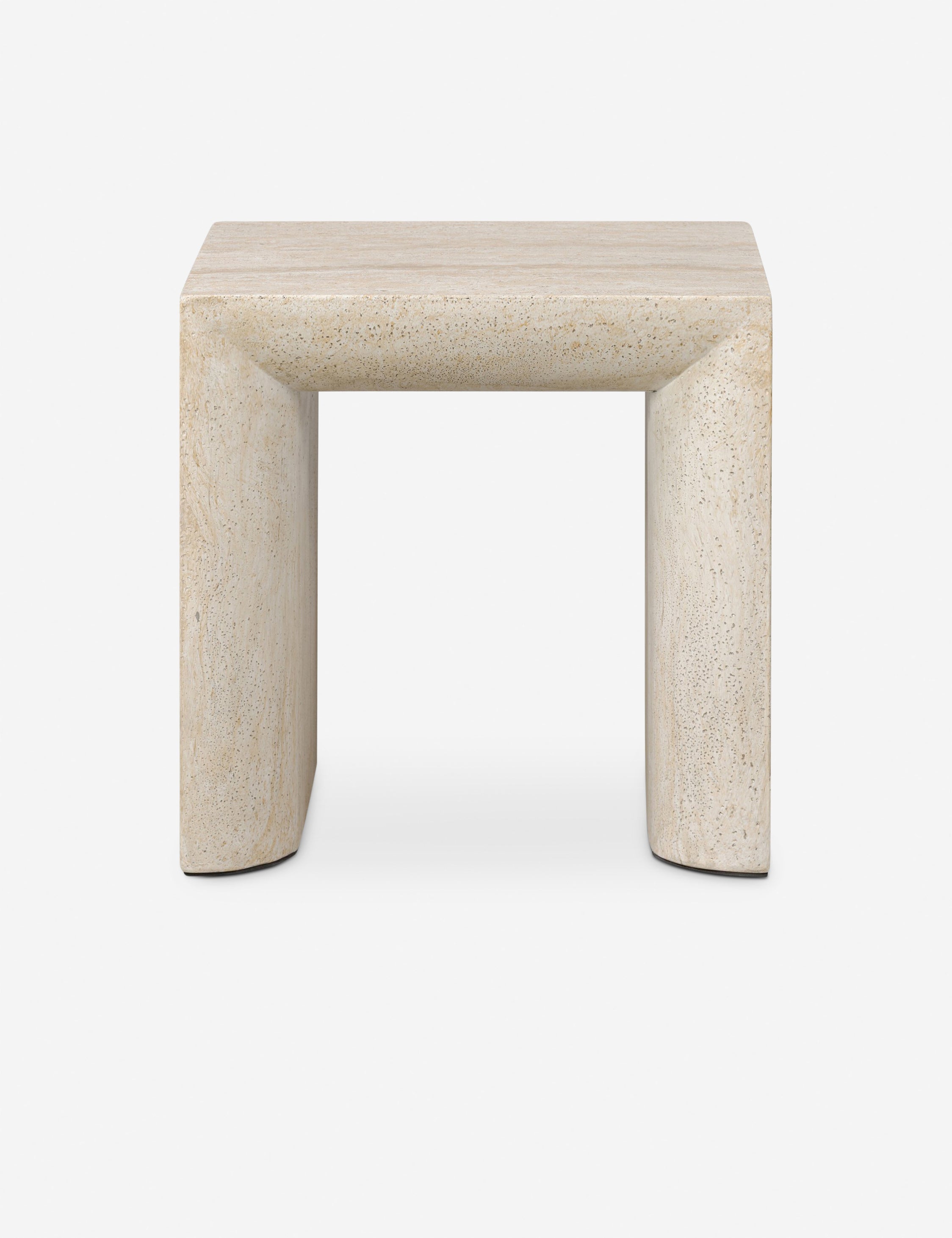 Lulu and Georgia Sonder Side Table – Travertine
