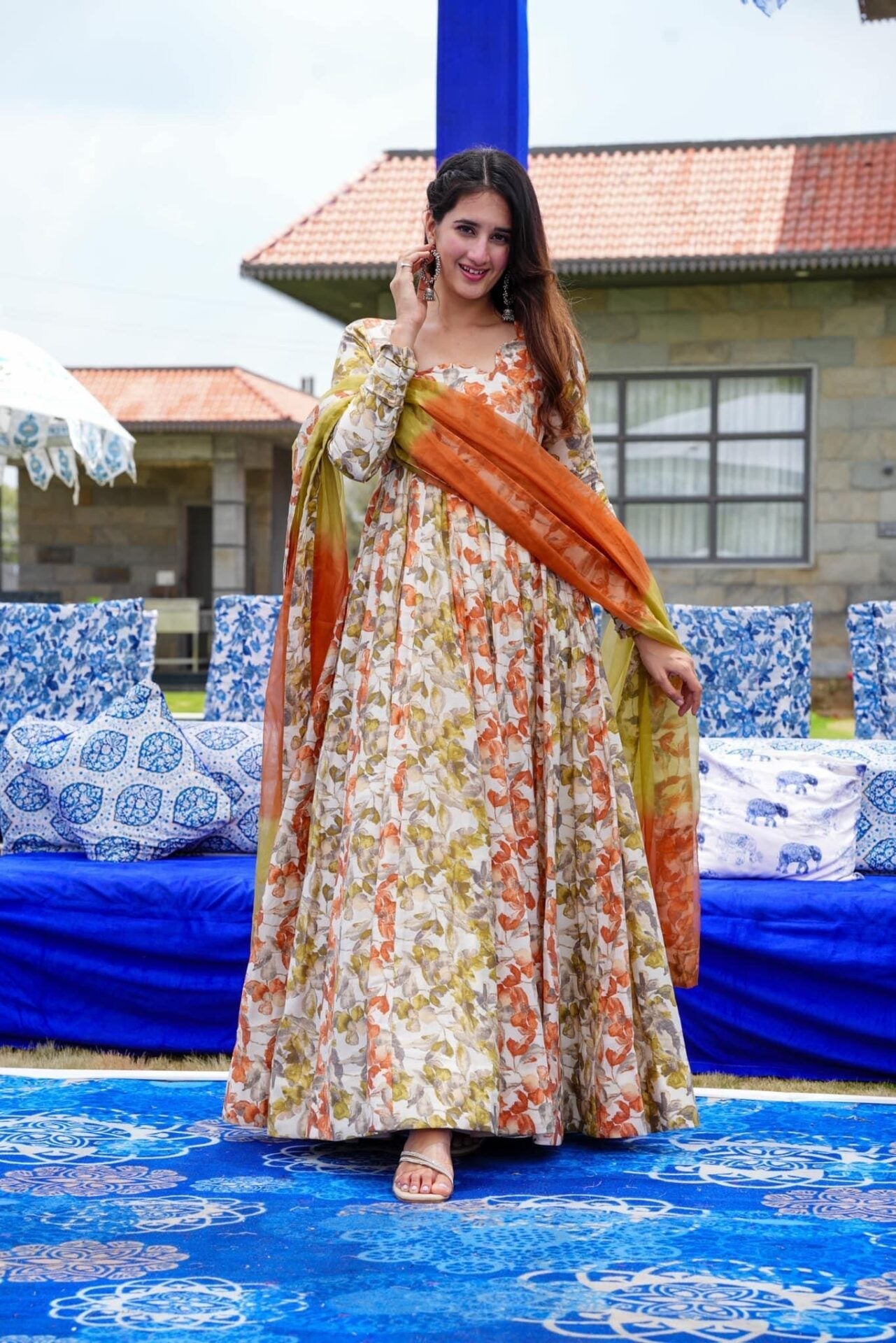 Idaho-o VintageVibe Muslin Floral Maxi