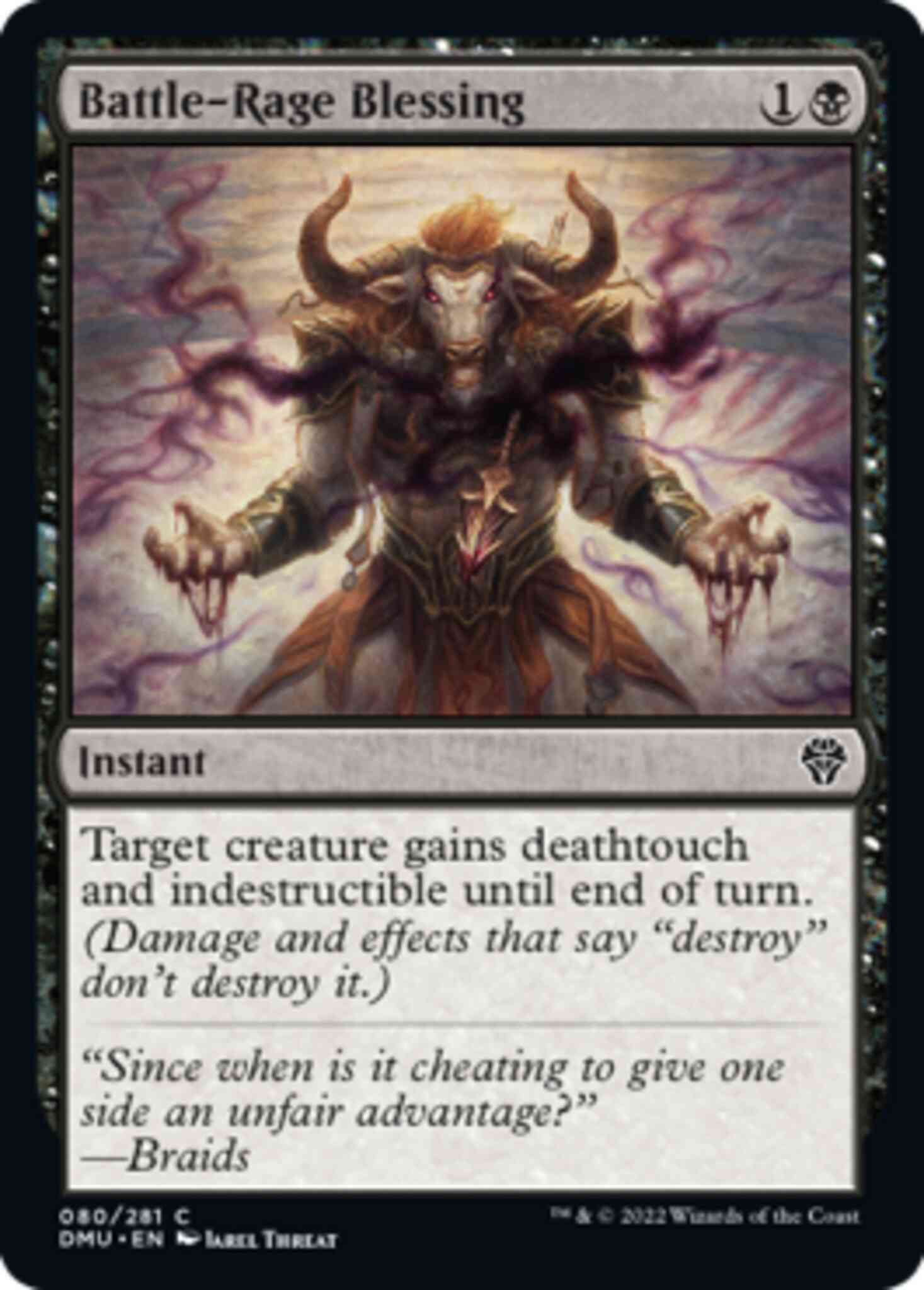 Battle-rage blessing 80 – Magic Battle-Rage Blessing [80] [Dominaria United] [Non-Foil]