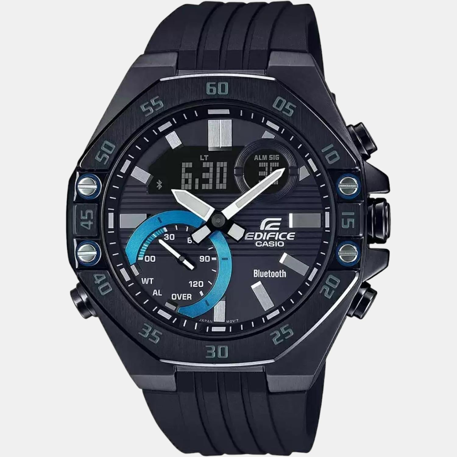 Casio Edifice Men Quartz Black Dial Chronograph Resin Watch ED496 - view 3