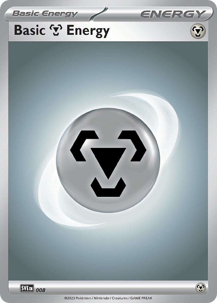 Pokémon Basic Metal Energy - 008 - Common [sve-008] [Non-Holo]