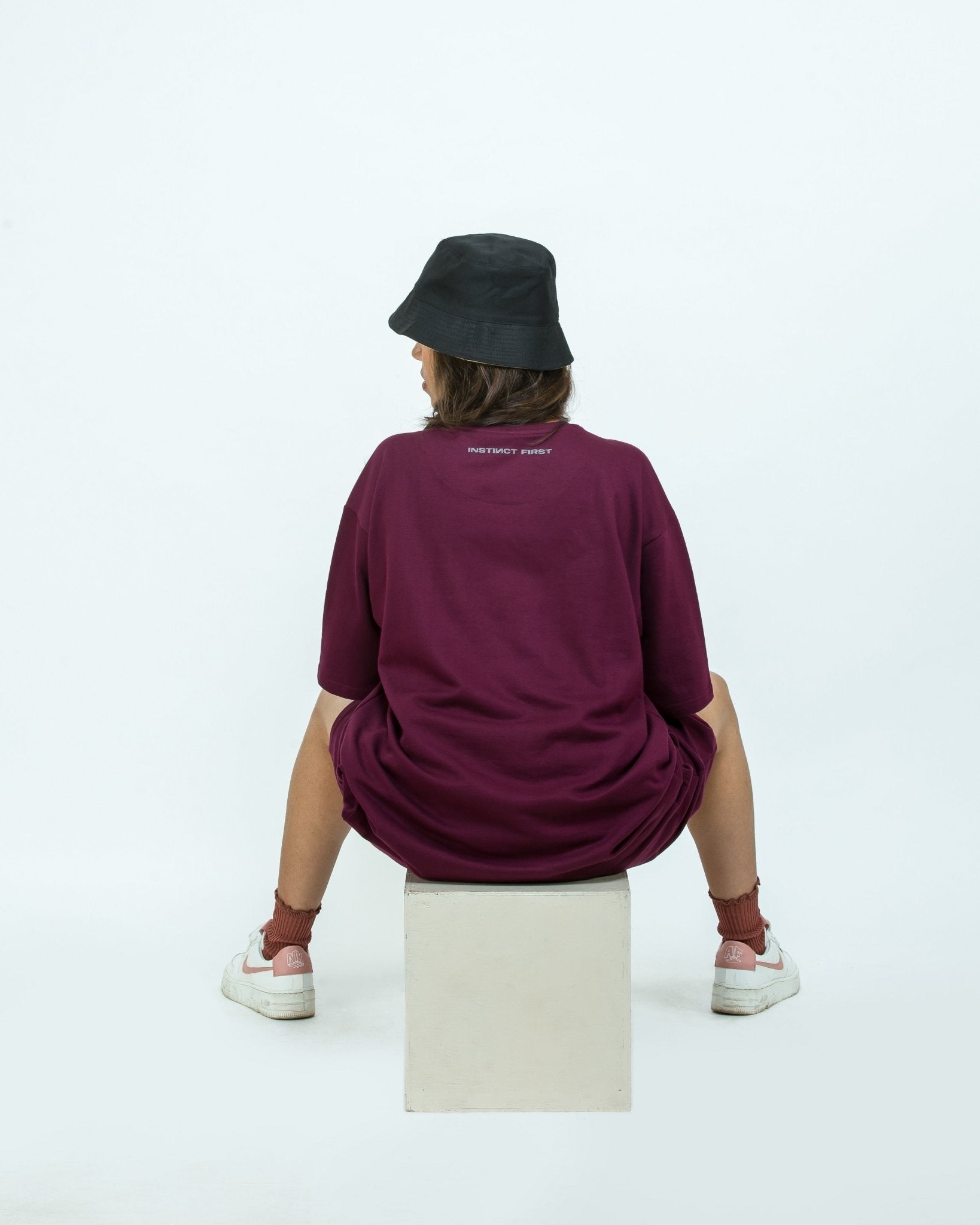 Instinct First Oversized T-Shirt - Wilderness Wine - view 4