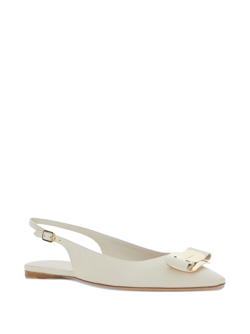 Ferragamo Zelmi buckle ballerinas – Lambskin 100% - view 3