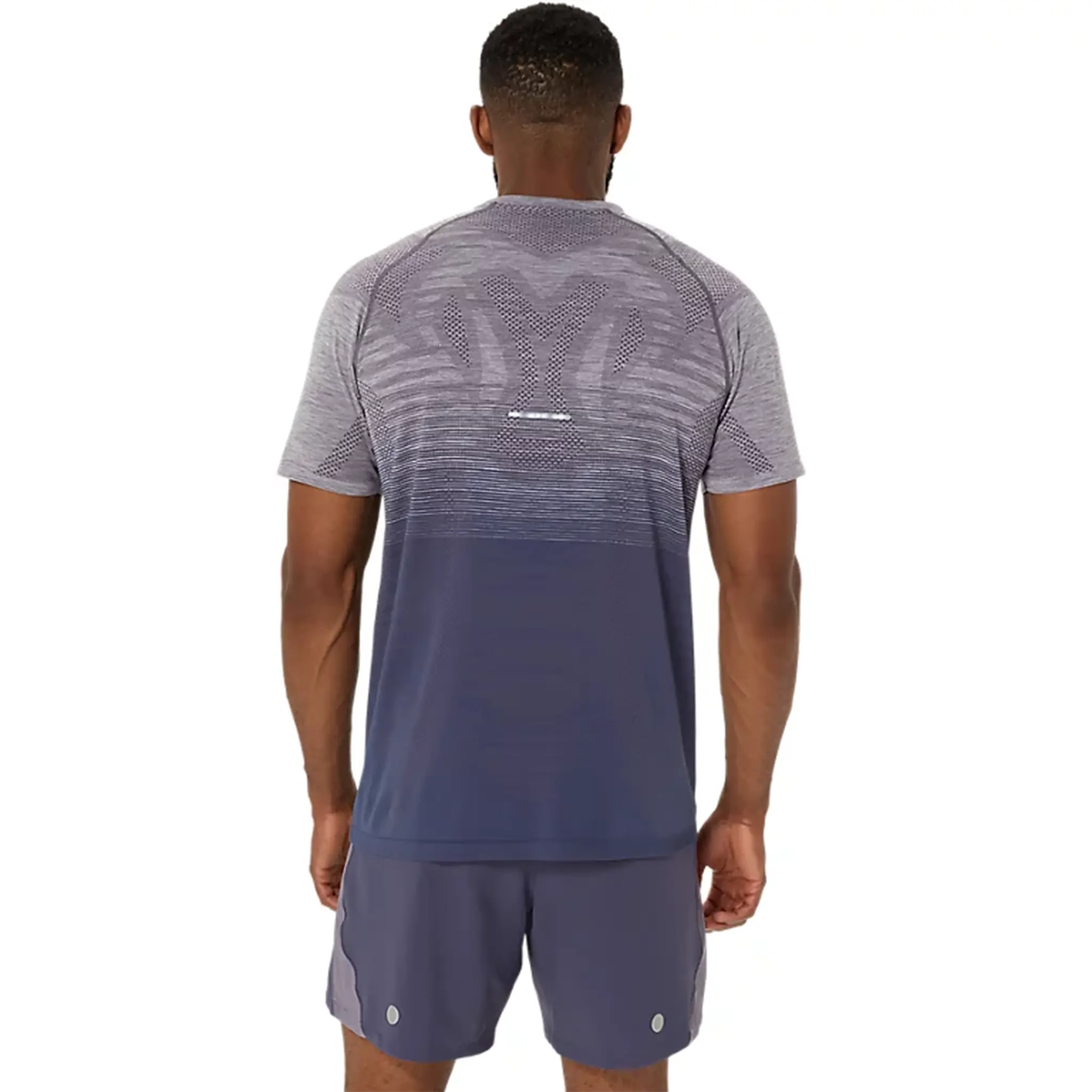 Asics Seamless Lavender Grey T Shirt - view 2