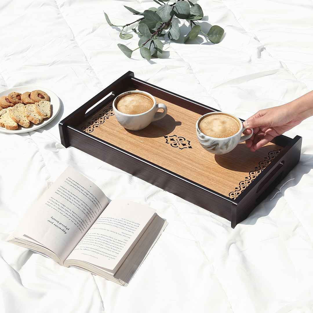 Wonderchef Casablanca Damask Reversible Tray - Medium