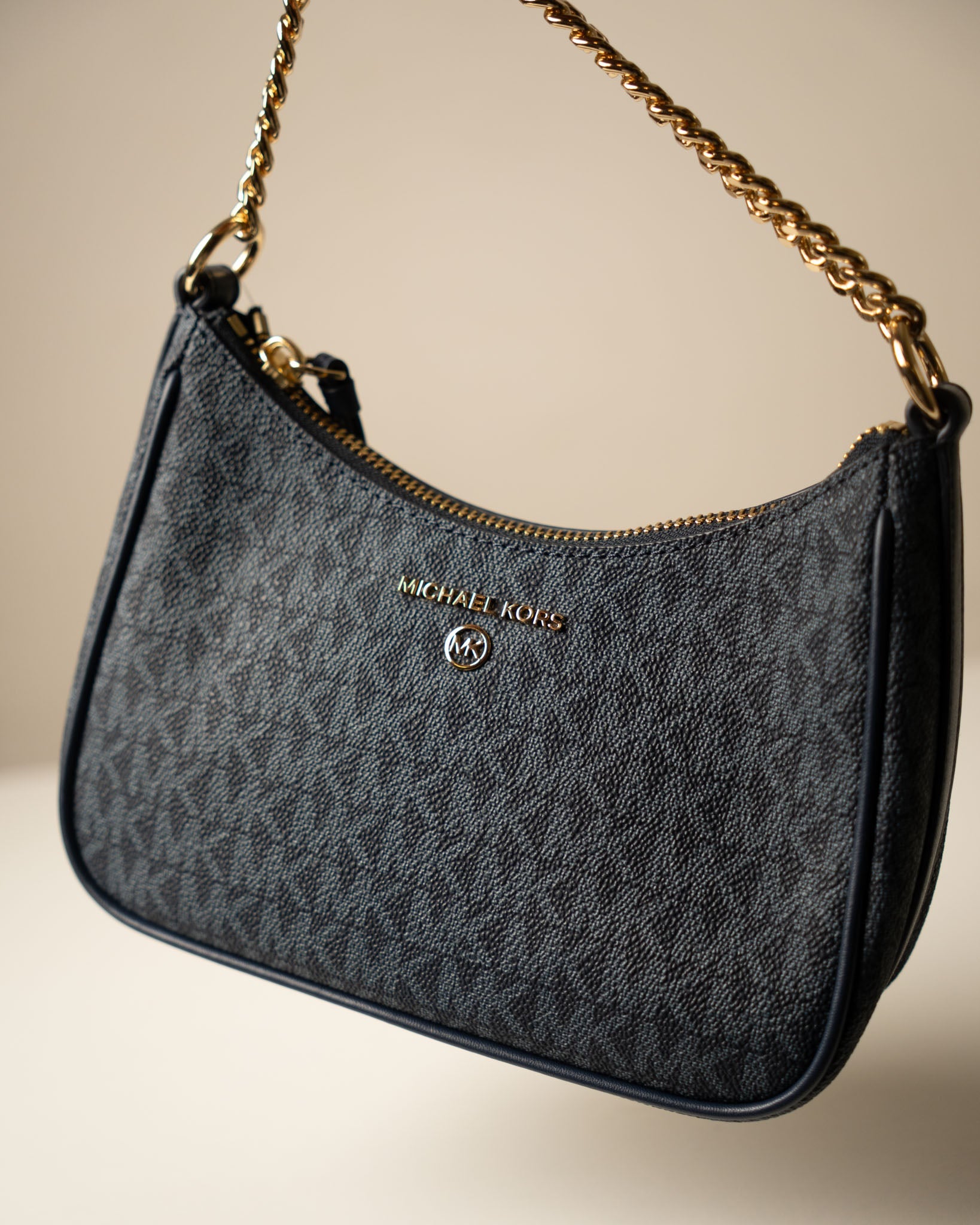Michael Kors Heritage Blue Jet Set Charm Logo Medium Shoulder Bag - view 8