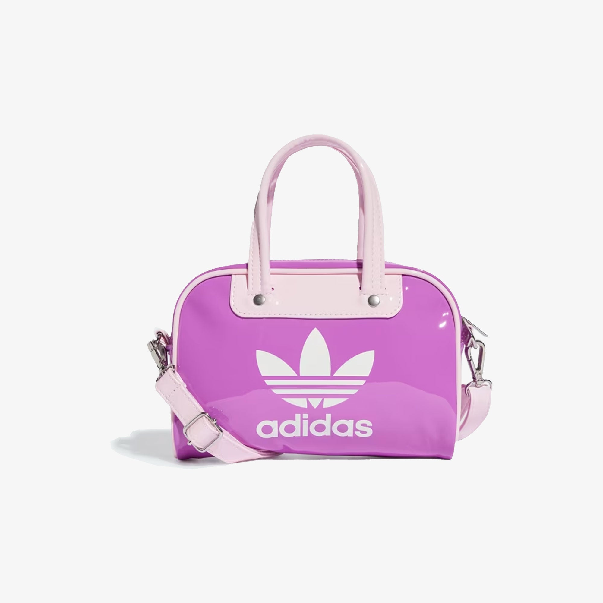 Adidas Originals | Adicolor Mini Bowling Bag { Purple Burst/white - view 2