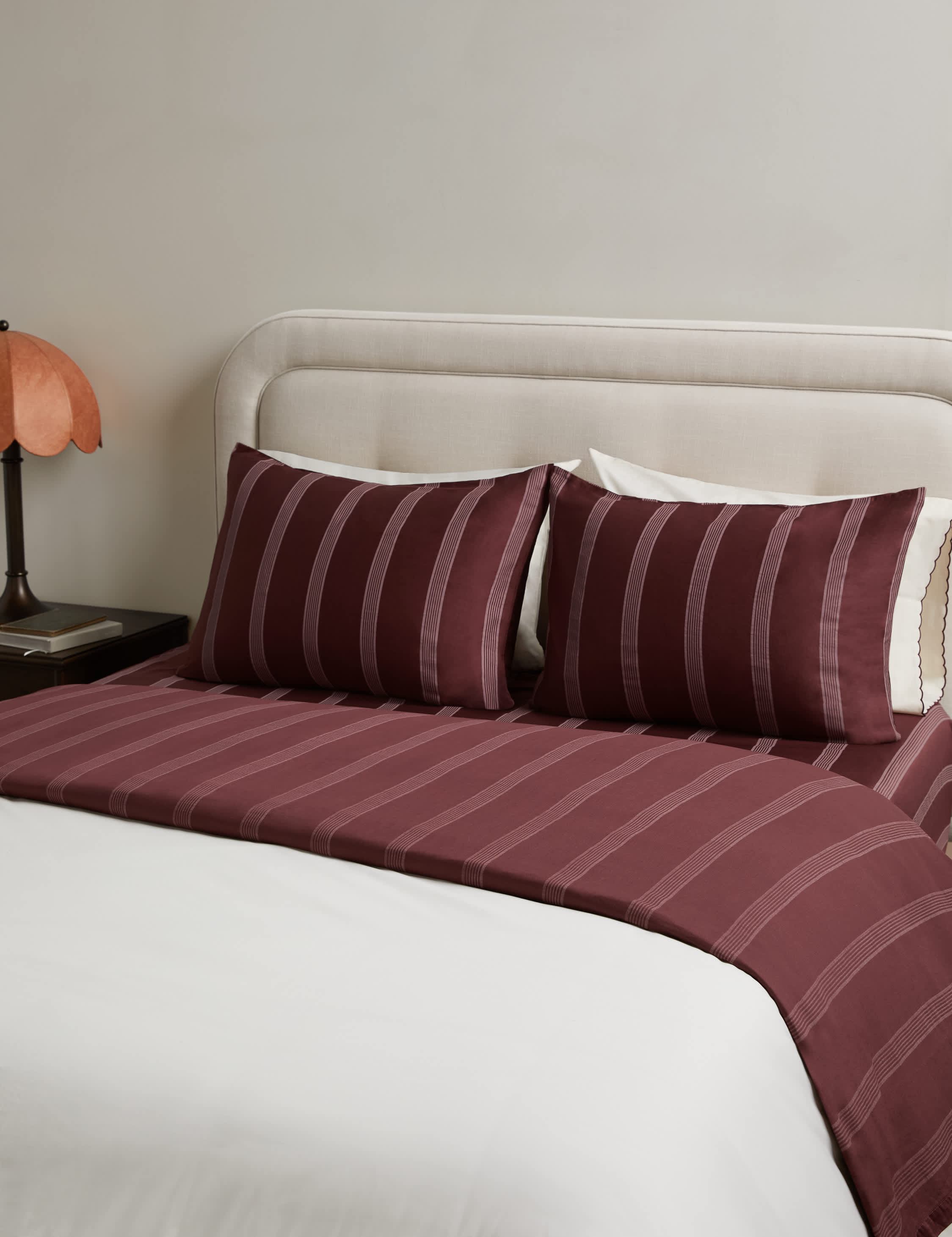 Lulu and Georgia Hemsley Striped Cotton Sateen Sheet Set - view 2