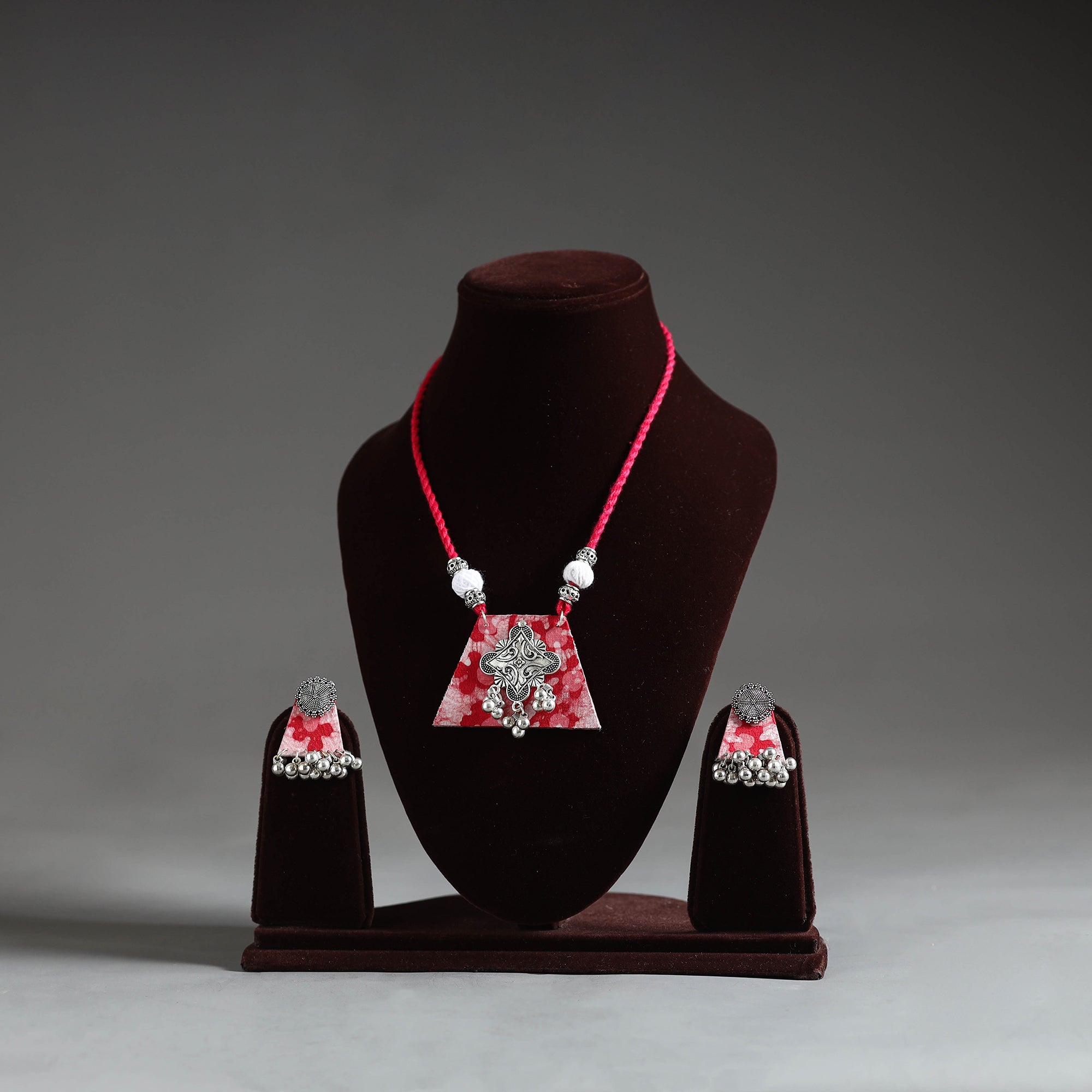 JALPARI Fabart German Silver Necklace Set 03