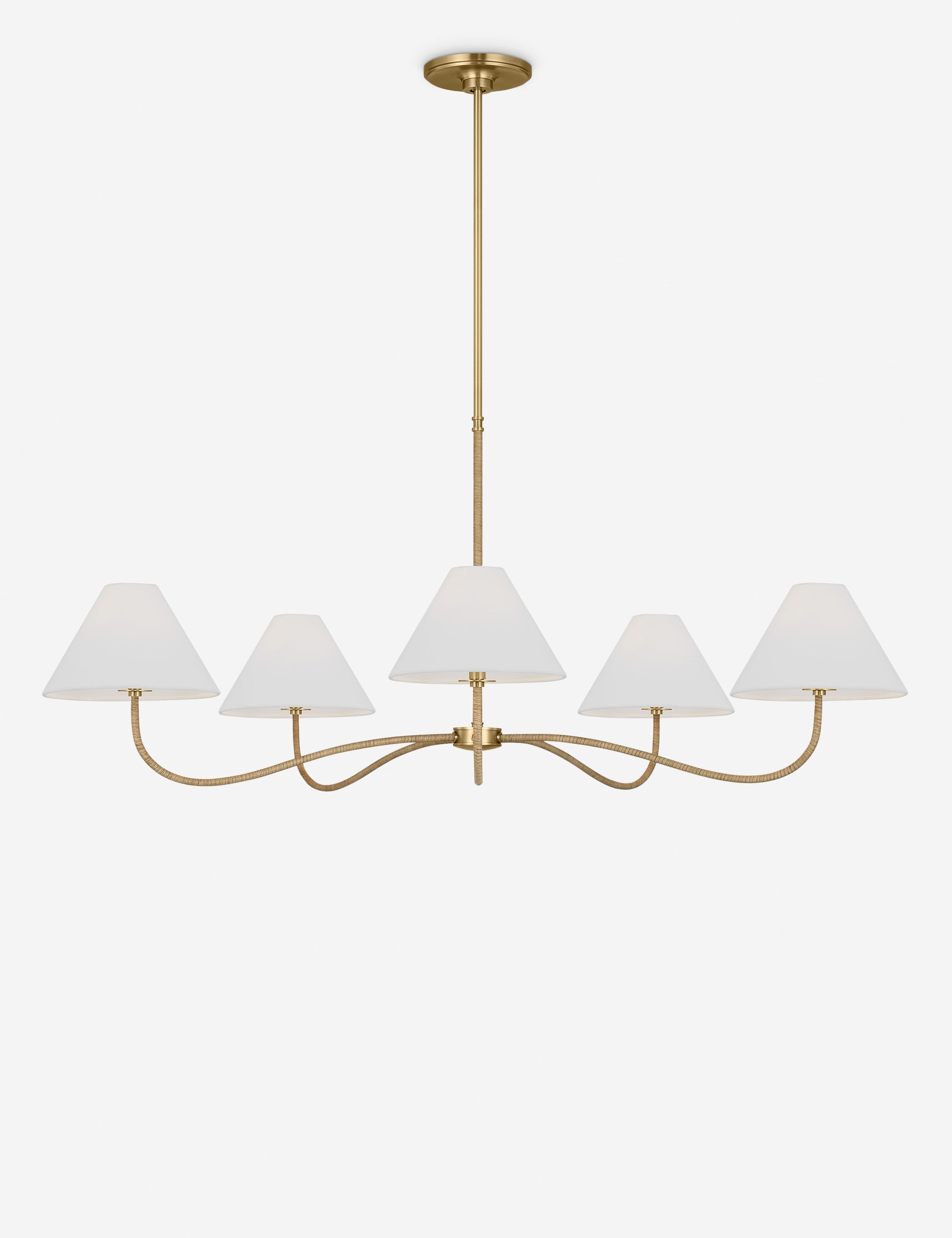 Lulu and Georgia Swanner Chandelier – Brass - view 2
