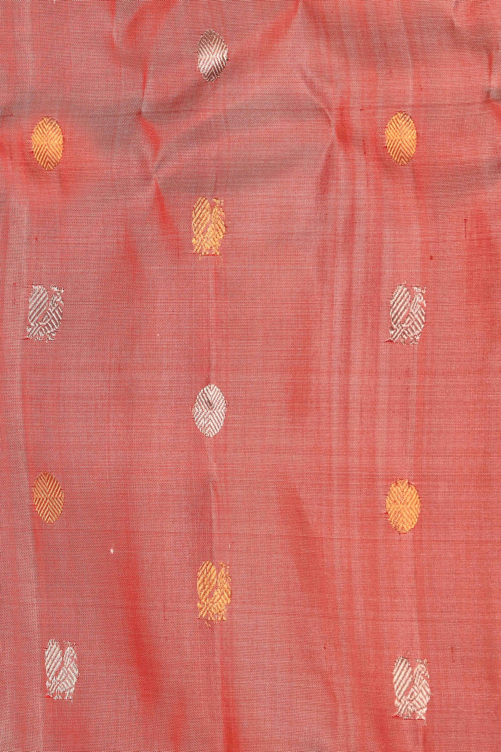 Kalanjali Gadwal Silk Coral Pink Saree – Women's - view 2