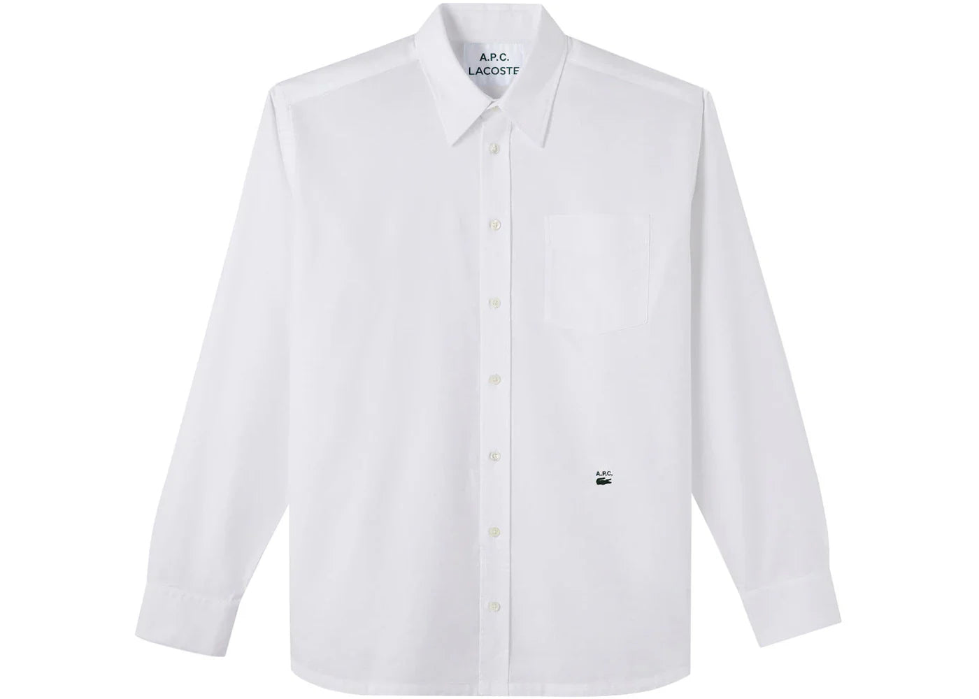 P c x – A.P.C. x Lacoste Classic Shirt White