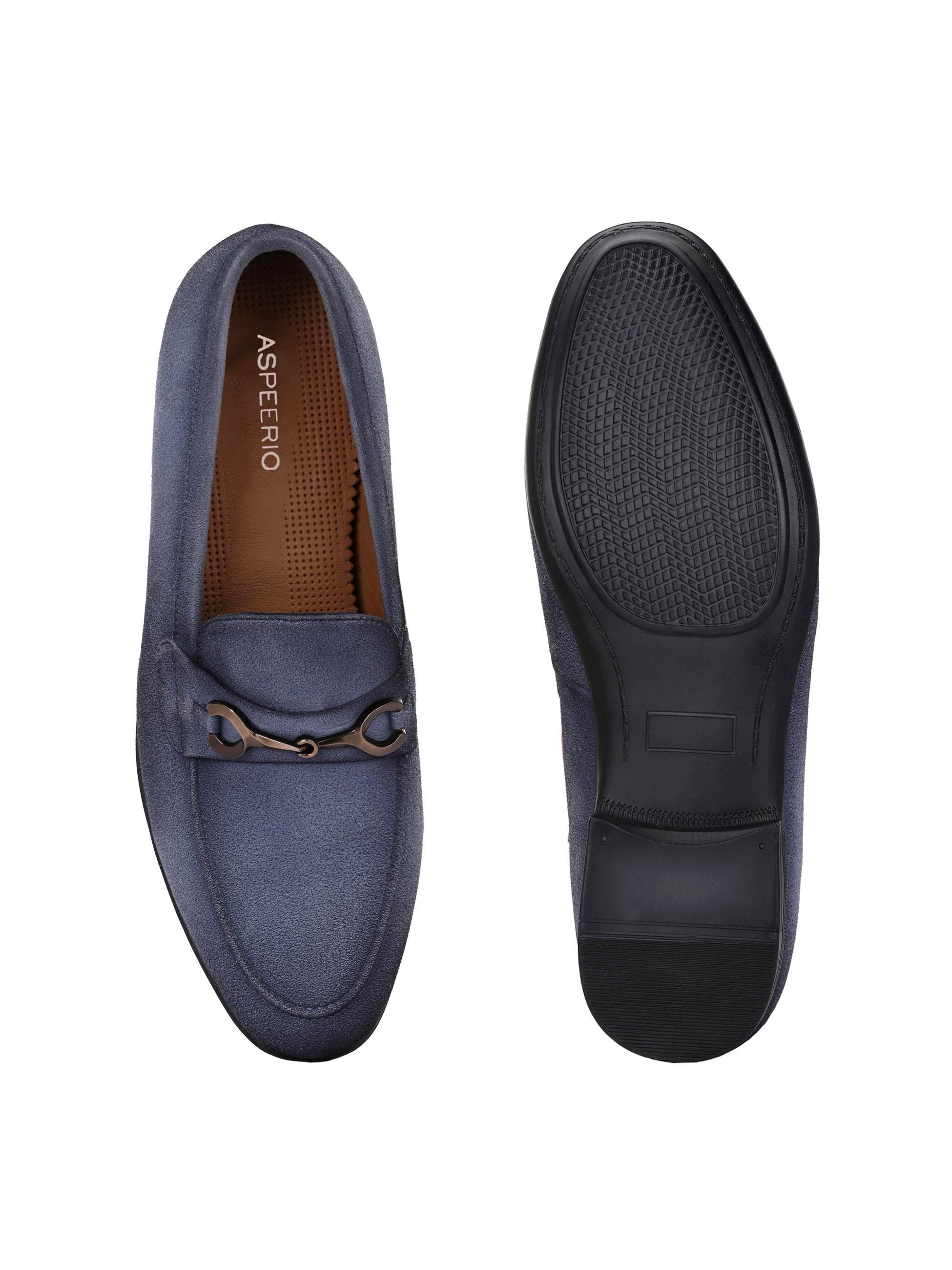 Stardust Buckled Loafers by Aspeerio - view 11