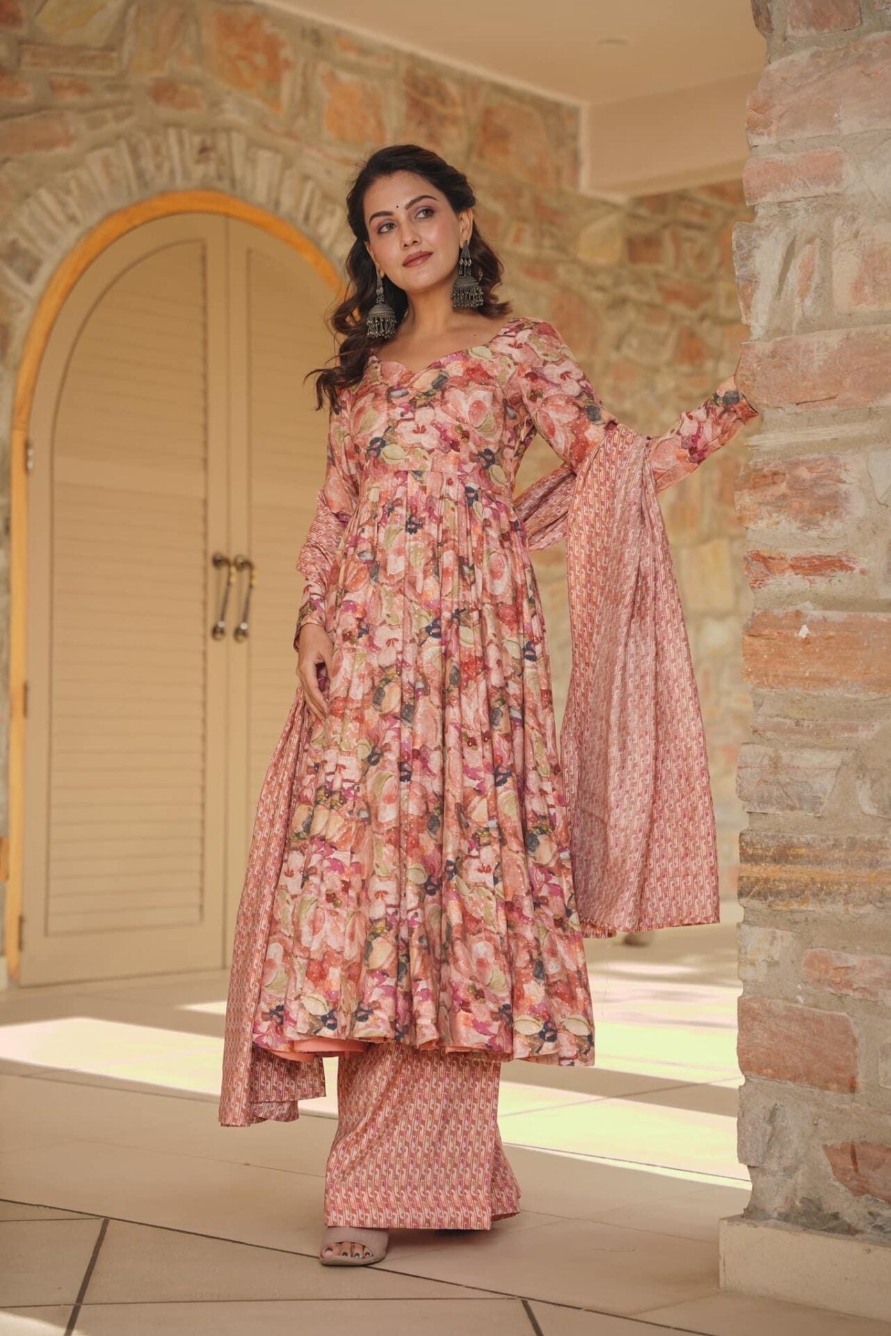Idaho-o Stormi muslin kurta-palazzo set - view 4