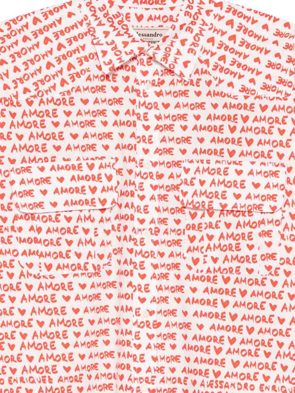 Alessandro Enriquez Printed cotton shirt – Cotton 100% - view 3