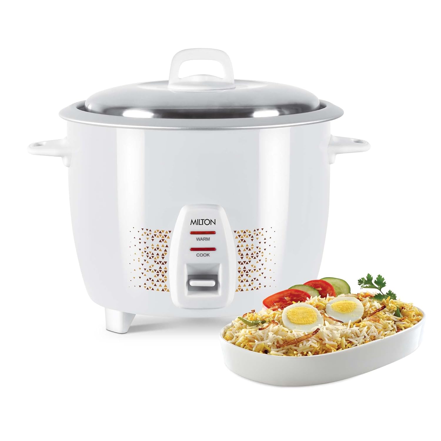 Prime Electric Rice Cooker (Milton) – White