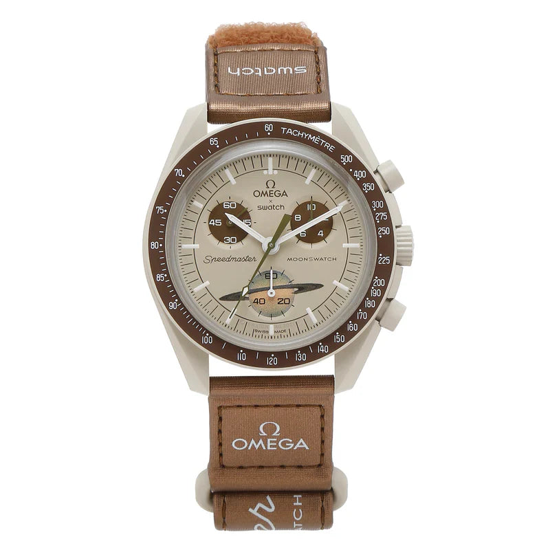 Cop Underdog Omega x Swatch Bioceramic Moonswatch Mission To Saturn