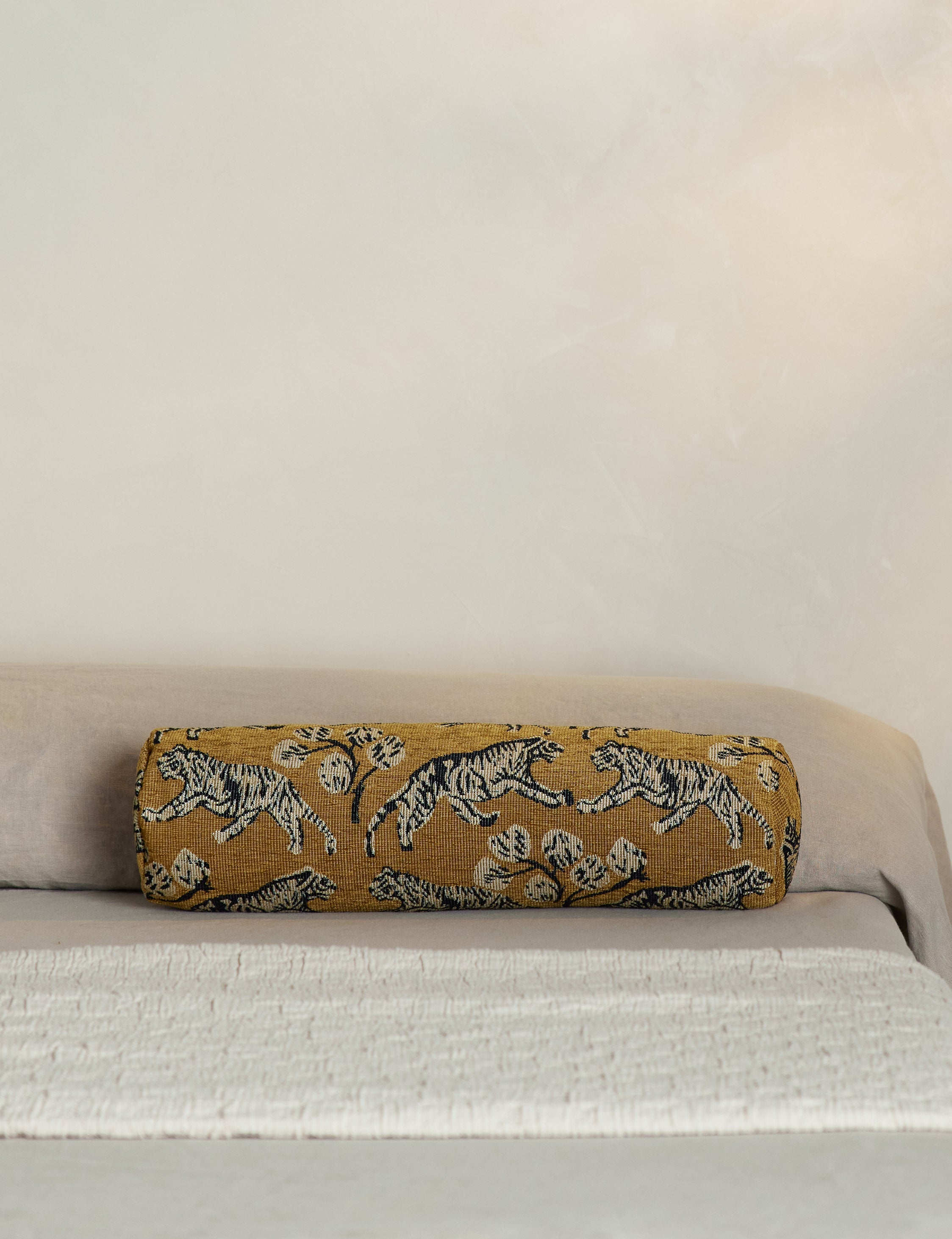 Lulu and Georgia Tiger Jacquard Bolster Pillow by Sarah Sherman Samuel - view 5