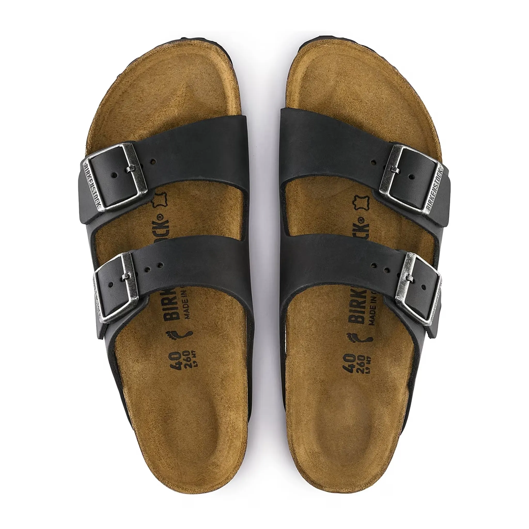 Birkenstock Arizona Oiled Sandals Black - view 5