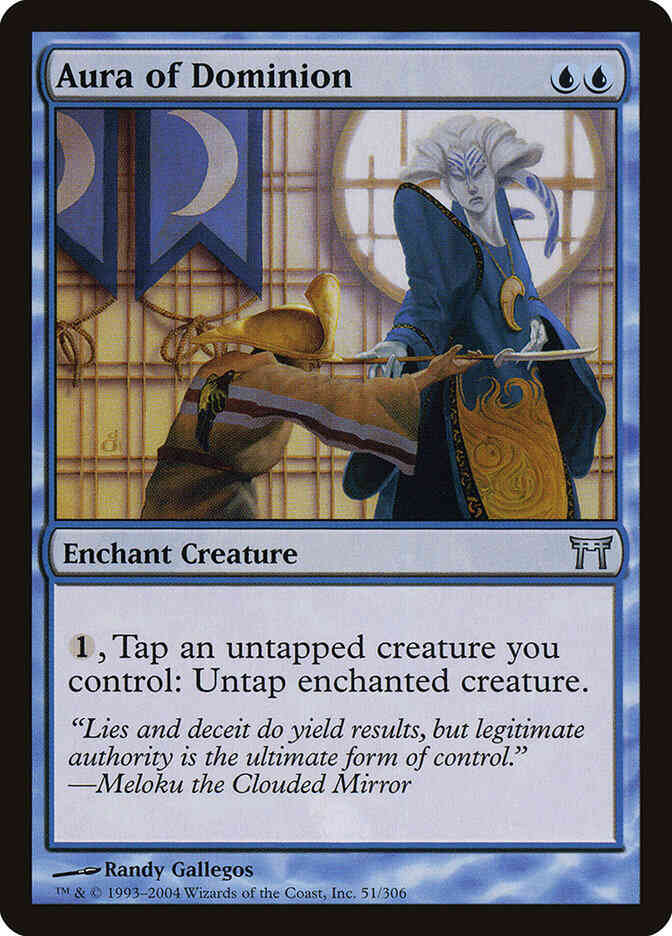 Magic Aura of Dominion [51] [Champions of Kamigawa] [Non-Foil]