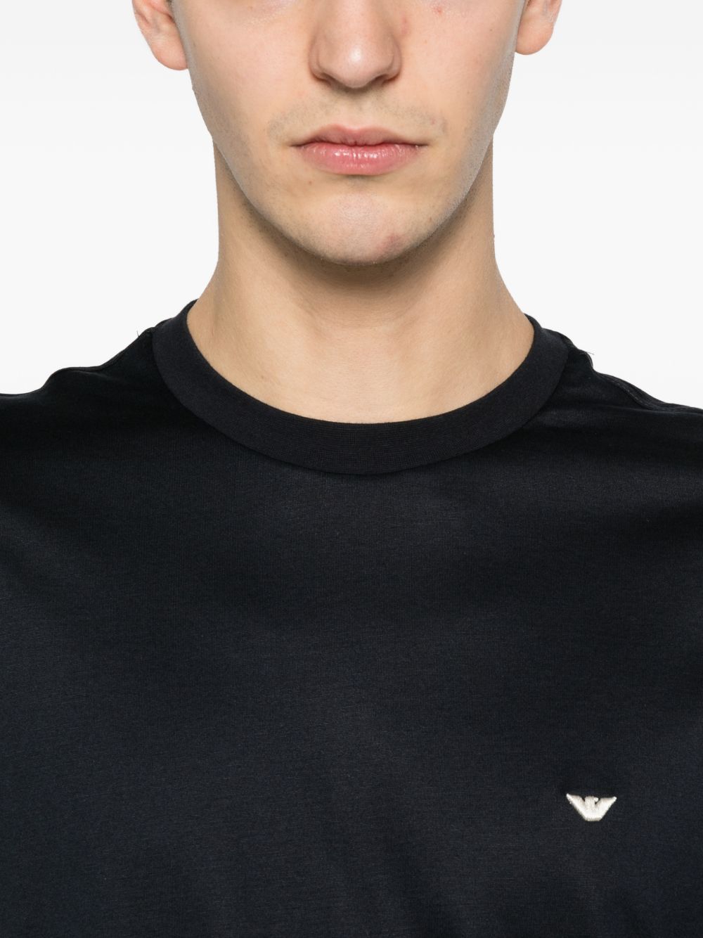 Emporio Armani Cotton blend t-shirt – 70% Lyocell, 30% Cotton - view 2