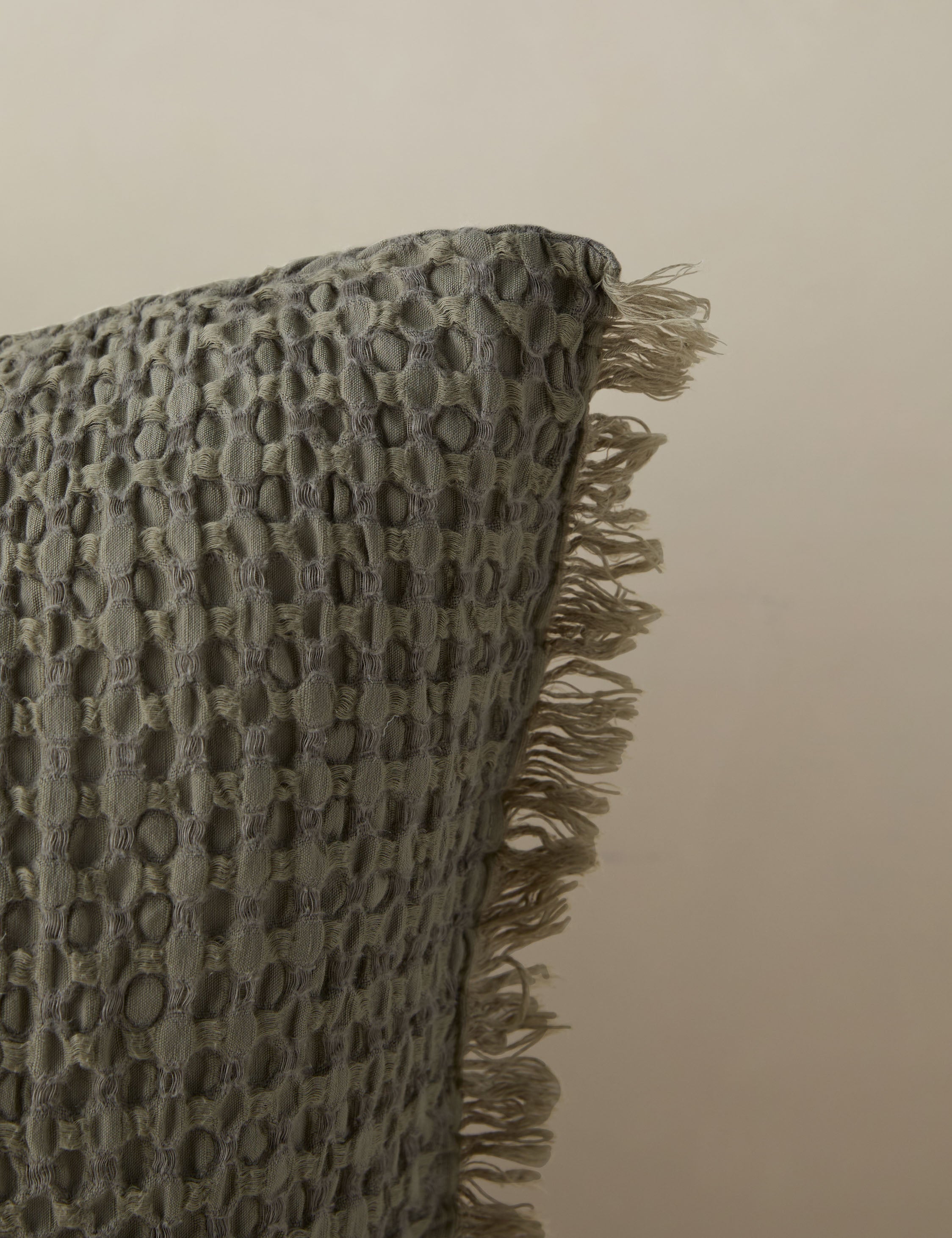 Lulu and Georgia Lenora Textured Cotton Linen Sham - view 18