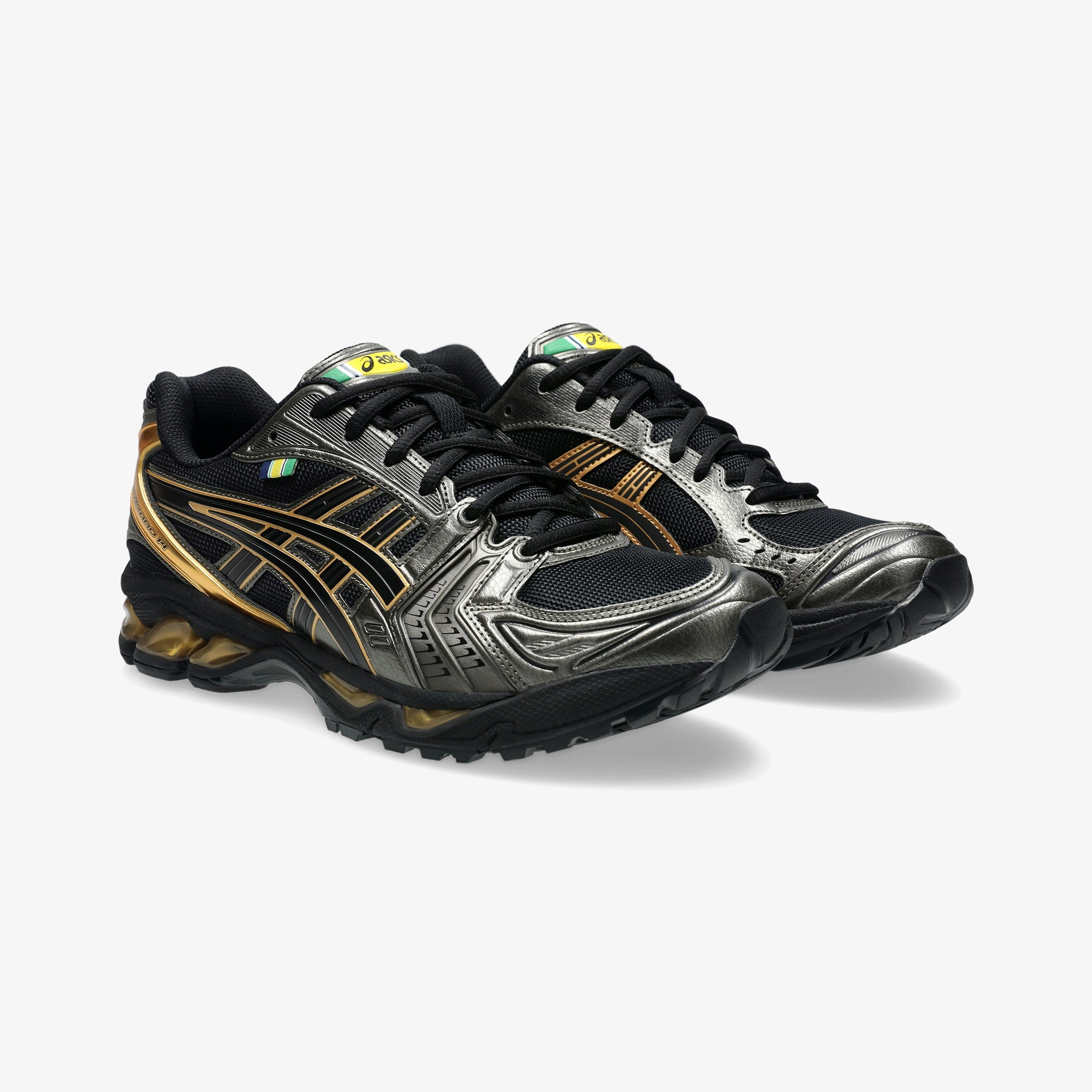 ASICS | SENNA x GEL KAYANO 14 { BLACK/PURE GOLD - view 3