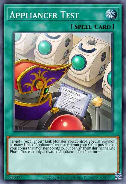 Yu-Gi-Oh! Appliancer Test - BLAR-EN044 - Ultra Rare - 1st Edition