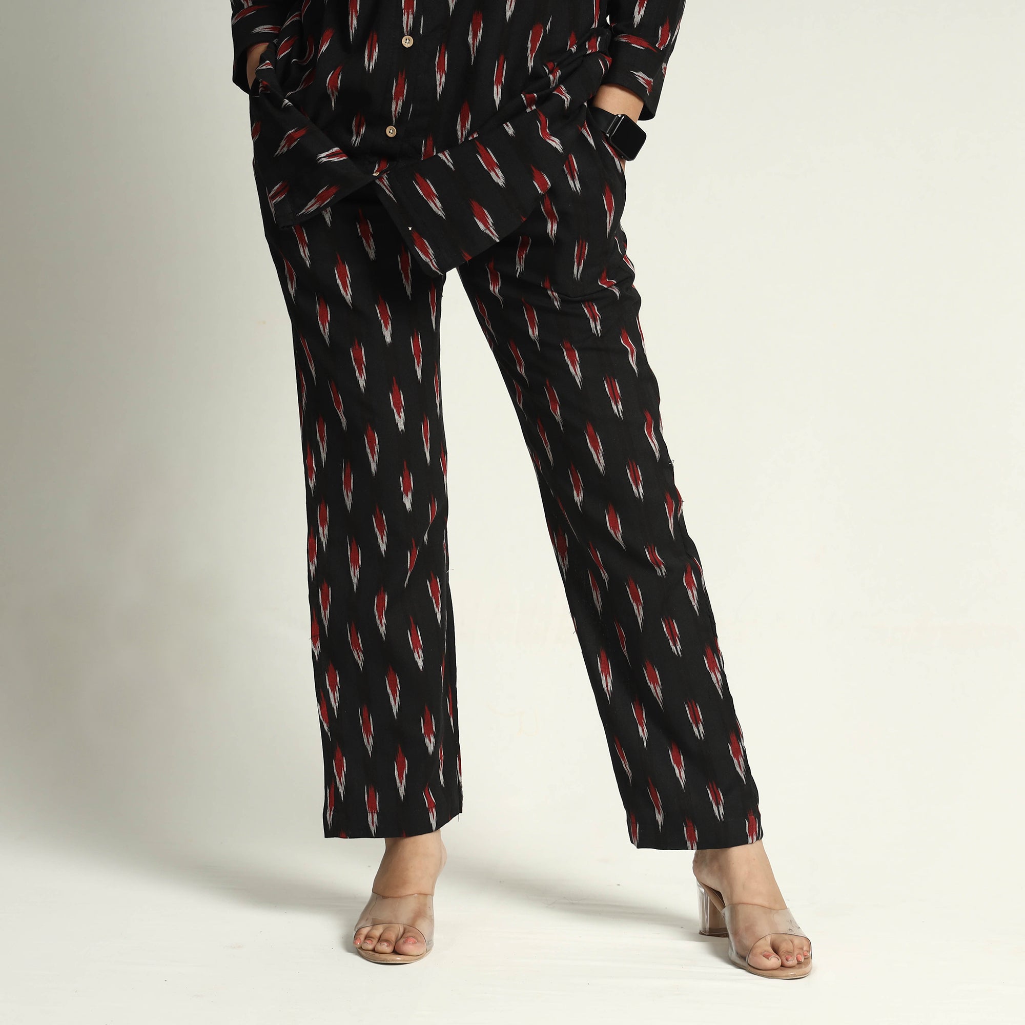 ITOKRI CASUALS Black - Pochampally Ikat Cotton Co-Ord Set - view 6