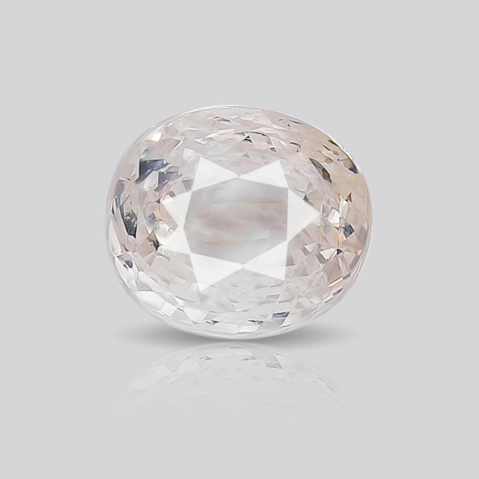 Gemsmantra White Sapphire (6.23 ratti)