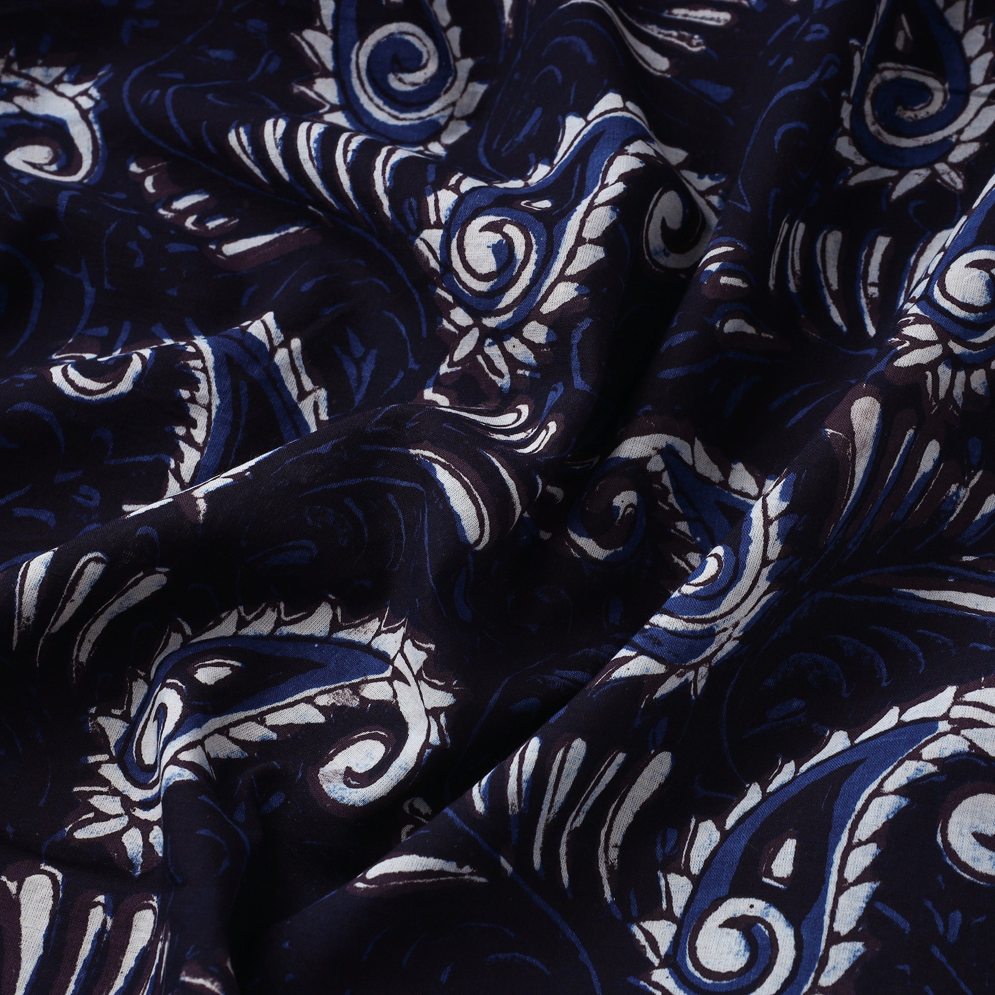 HAVELI CHRONICLES Black - Jahota Block Printed Cotton Fabric 11 - view 3