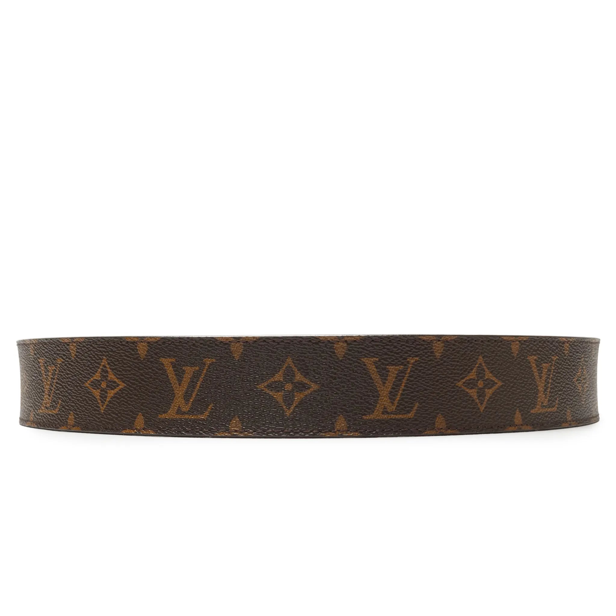 Preloved - Louis Vuitton LV Initiales Monogram 40mm Brown Belt - view 2