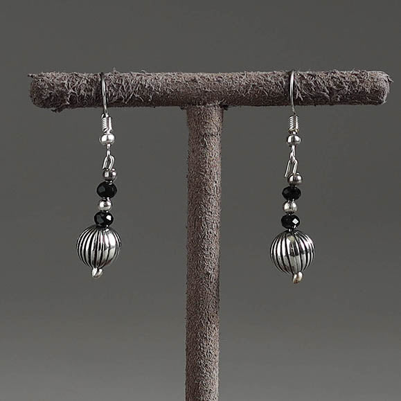 Metal beadwork earrings – DIVINE GUIDANCE CREATIONS Shell - Handmade Metal & Beadwork Earrings 14