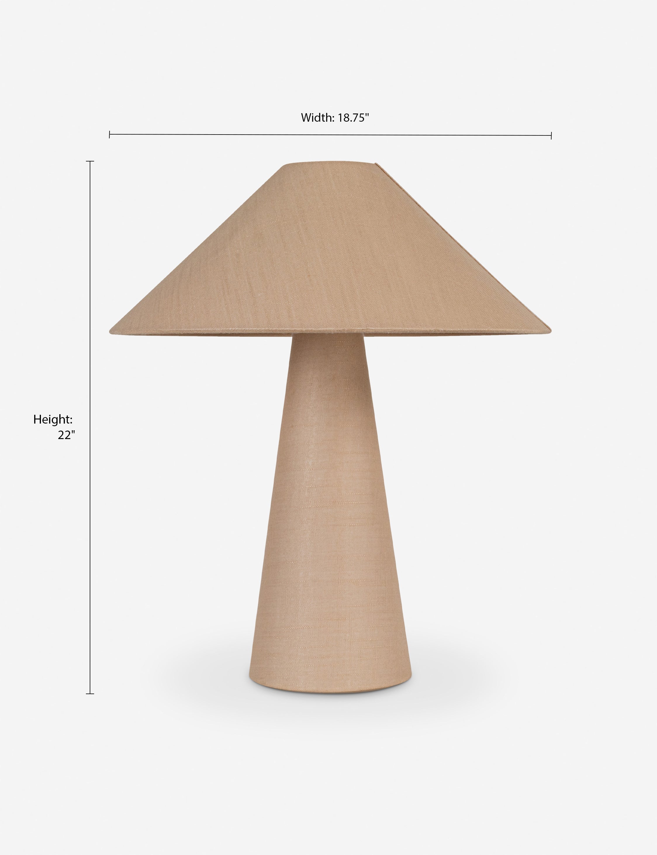 Lulu and Georgia Napier Table Lamp – Natural - view 4