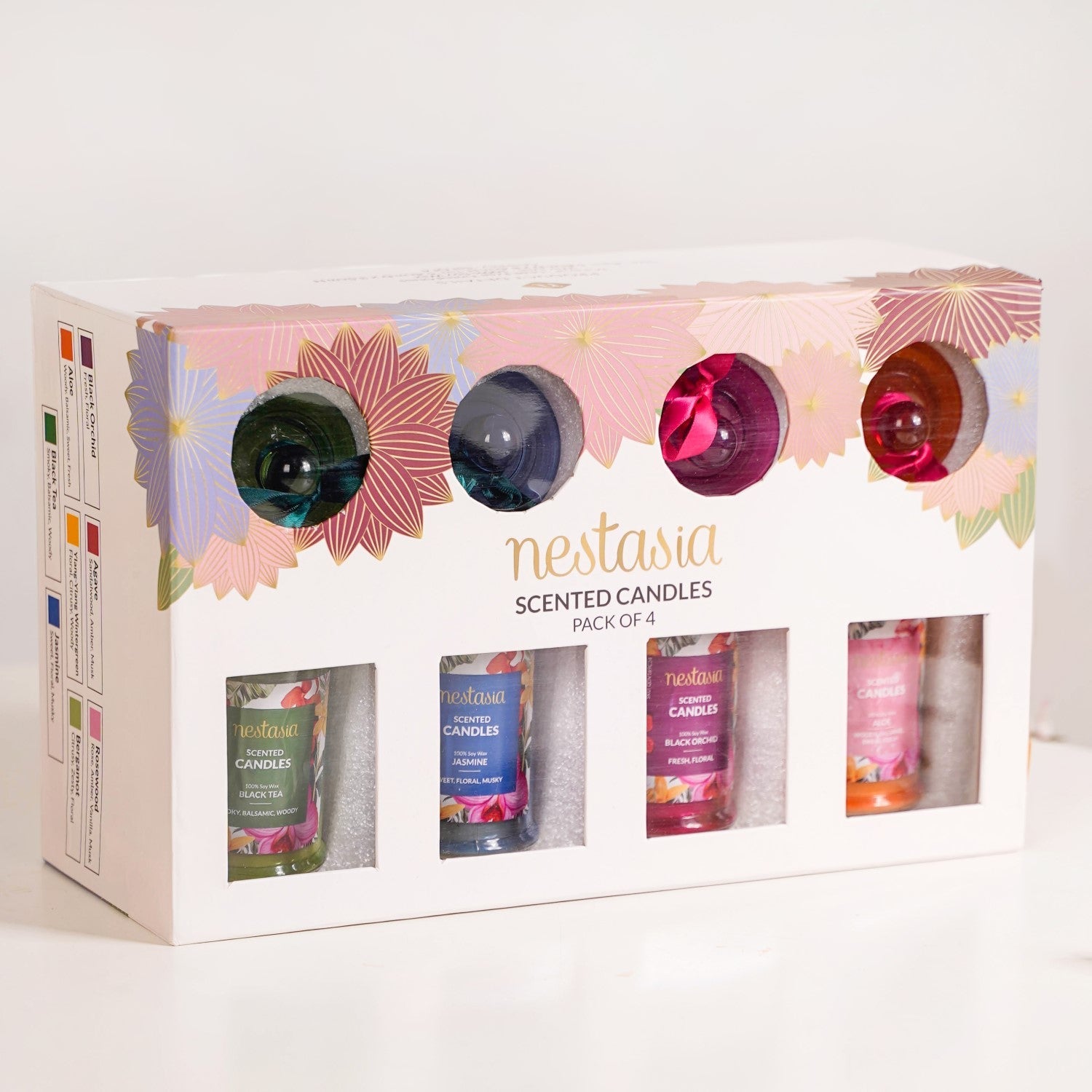 Nestasia Aroma Quartet Scented Candle Set Of 4 With Gift Box - view 2