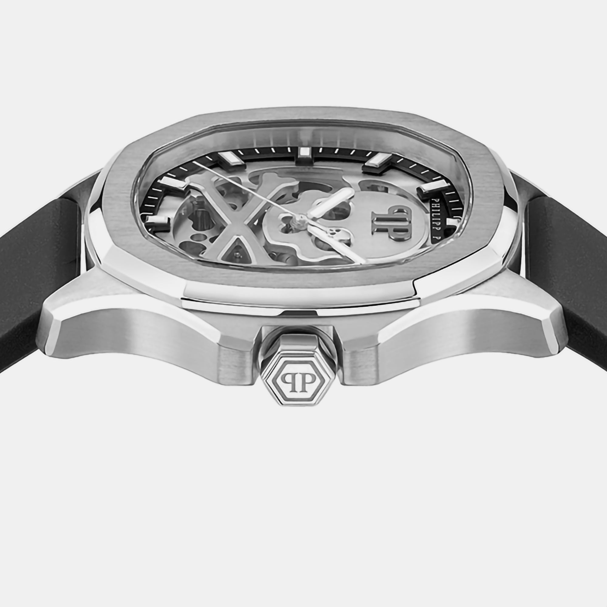 Philipp Plein High-Iconic Men Automatic Silver Dial Analog Silicone Watch PWRAA0123 - view 2
