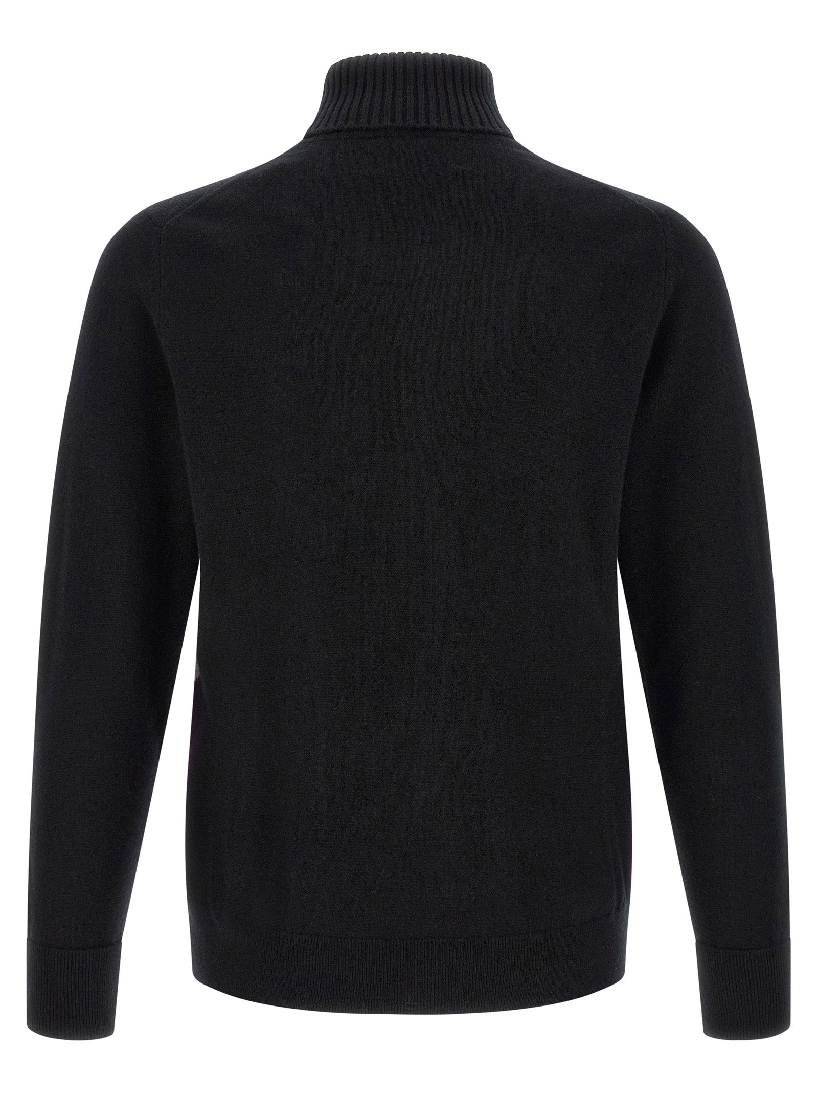 Ballantyne Classic Diamond Intarsia Turtleneck Sweater - view 2