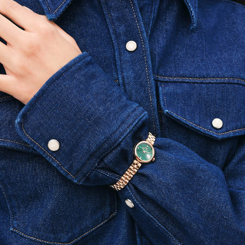 Daniel Wellington Elan Lumine Malachite Rose Gold Green Dial Women 22mm DW00100721 - view 2