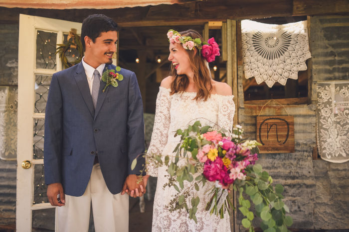 fiftyflowers.com Colorful, Textural Wildflower Wedding - view 3