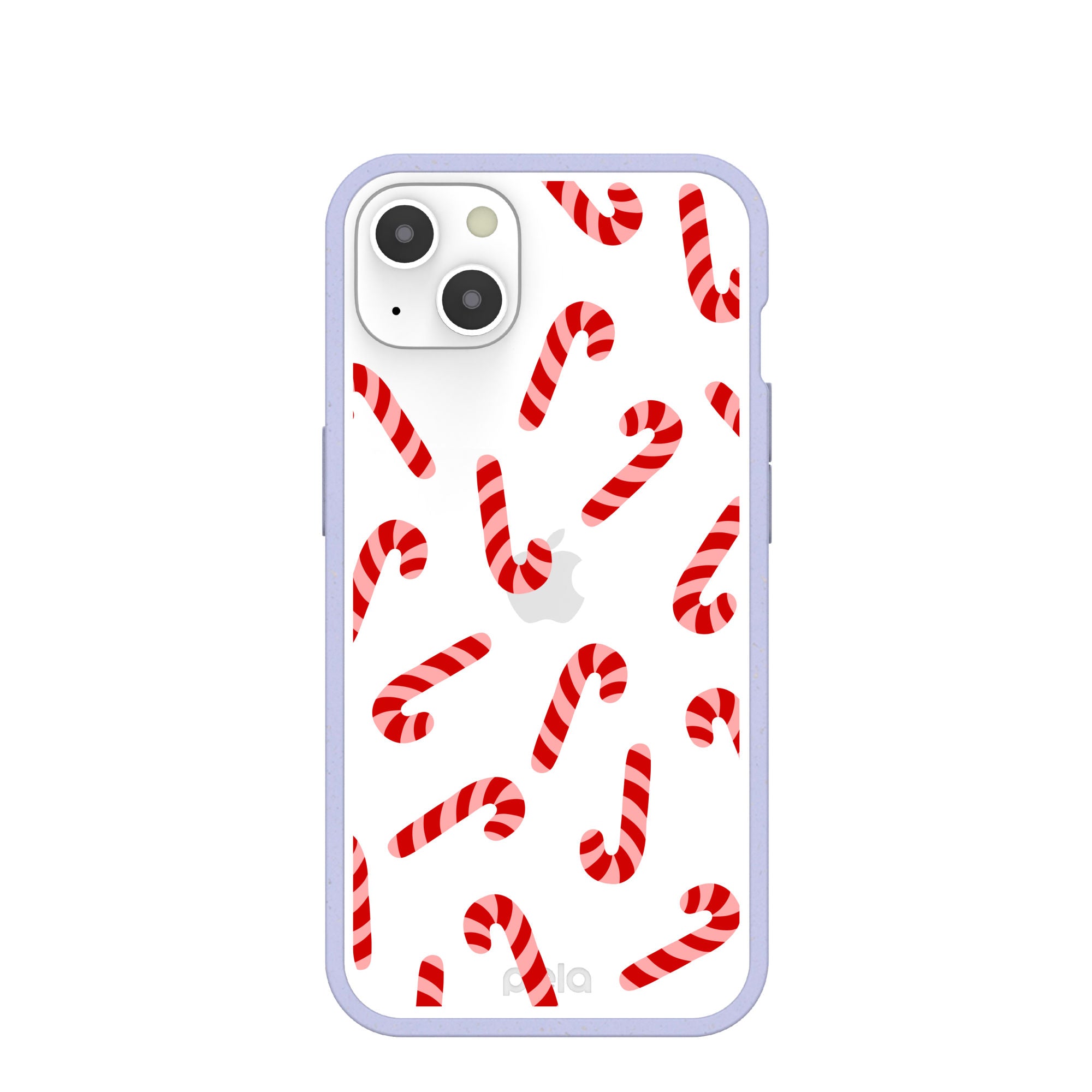 BlackTree Clear Candy Cane Chaos iPhone 13 Case With Lavender Ridge