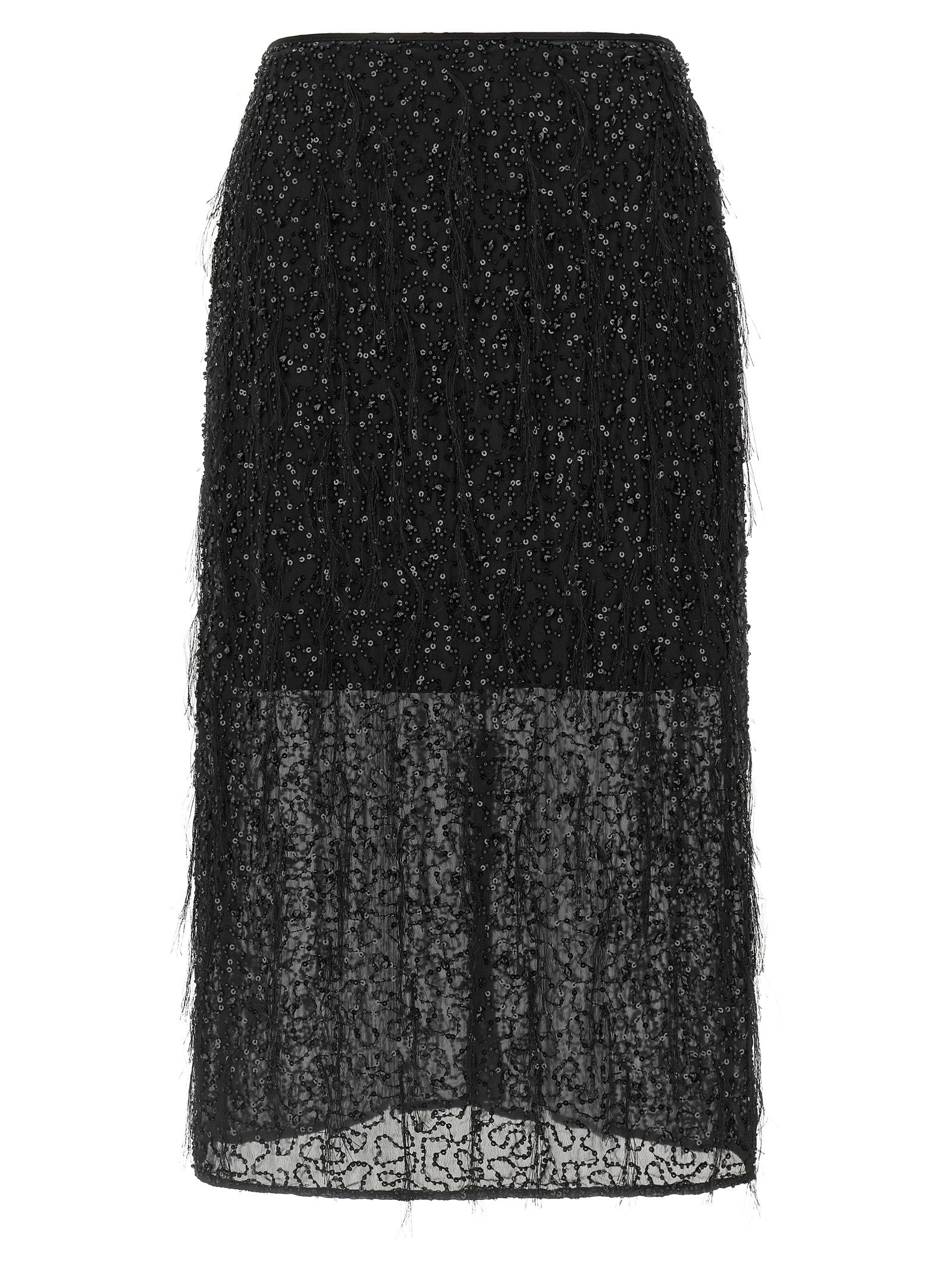 Twin Set Sequin Embroidery Skirt – 100% polyester