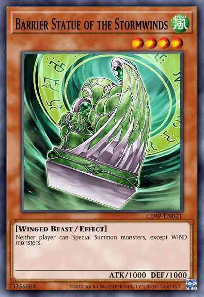 Yu-Gi-Oh! Barrier Statue of the Stormwinds - CDIP-EN021 - Common - 1st Edition