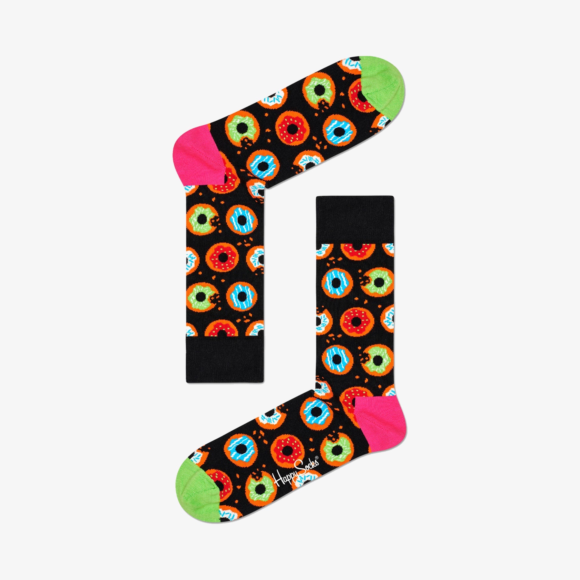 Happy Socks | DONUT SOCK { BLACK/MULTI