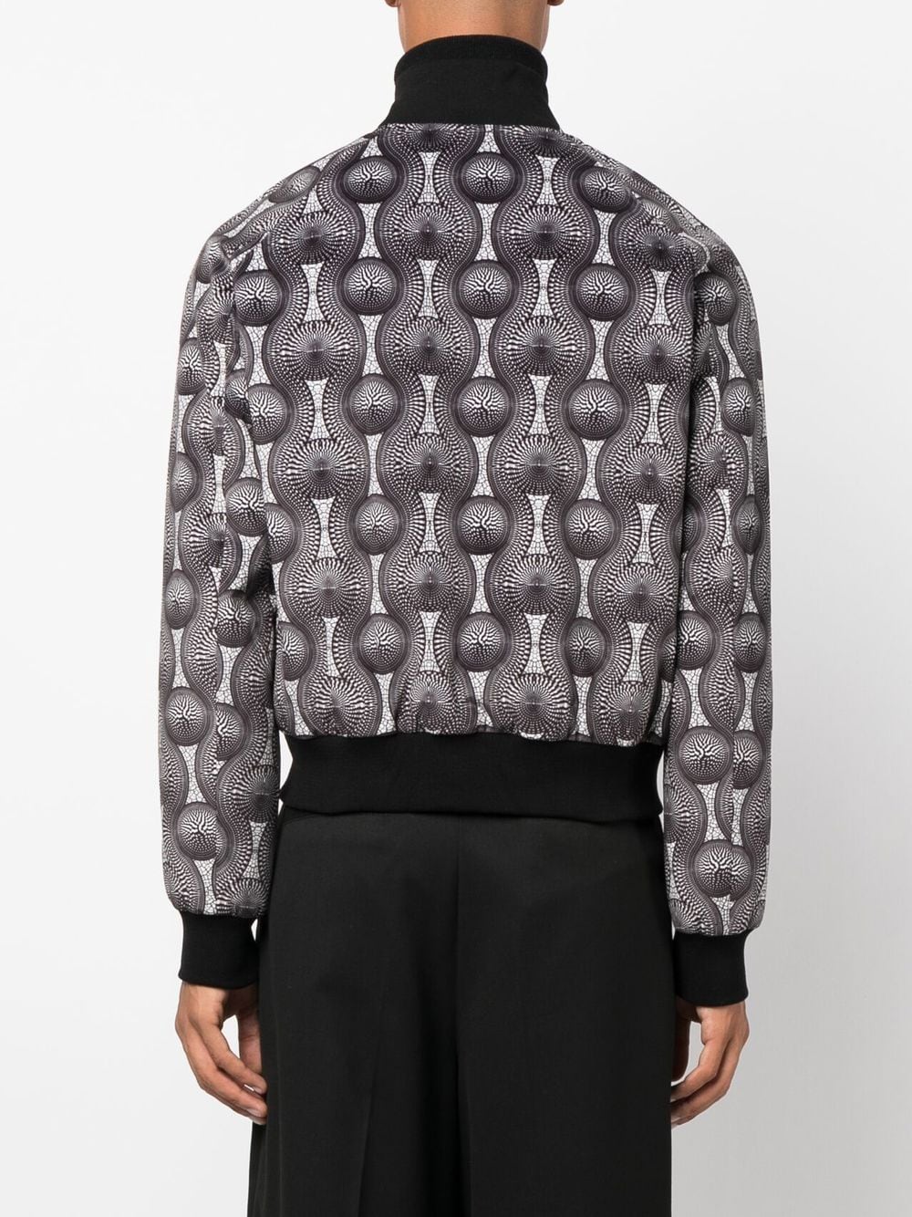 Ozwald Boateng Printed velvet bomber jacket - view 6
