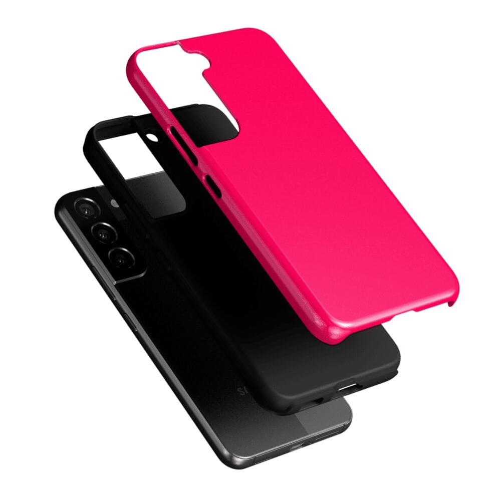 Casetry Think Pink | Solid Neon Pink Samsung Case - view 27